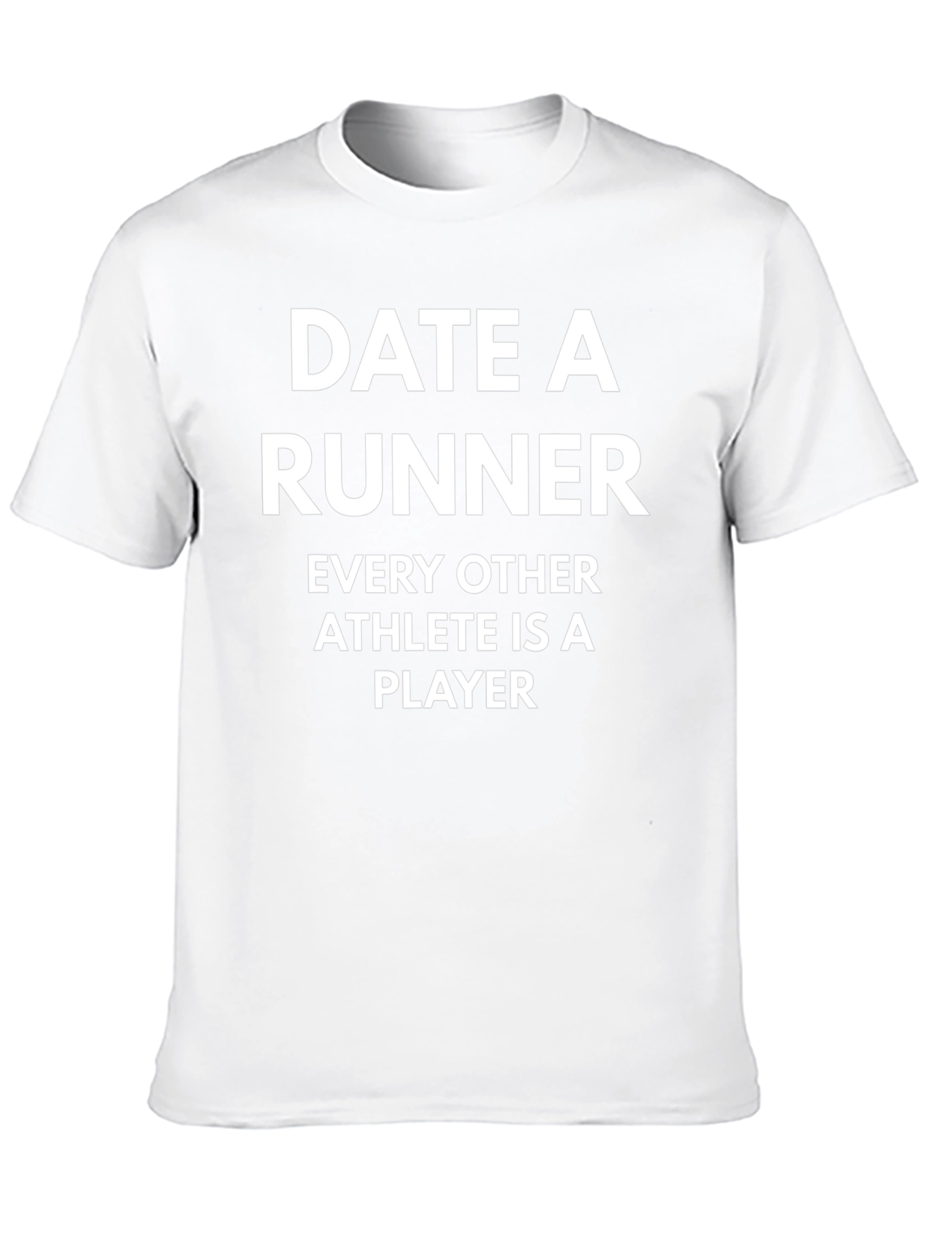 Date a Runner Graphic Tee - Black Cotton T-Shirt