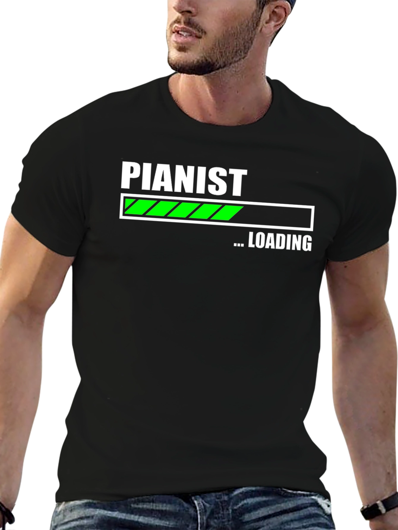 Pianist Loading T-Shirt - Funny Music Lover Tee