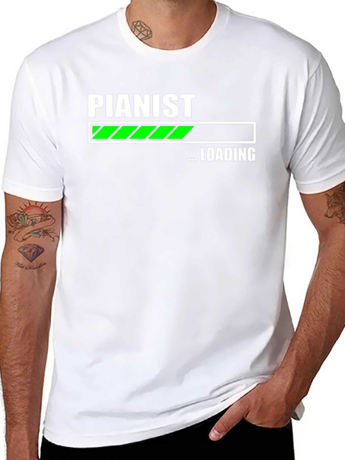 Pianist Loading T-Shirt - Funny Music Lover Tee