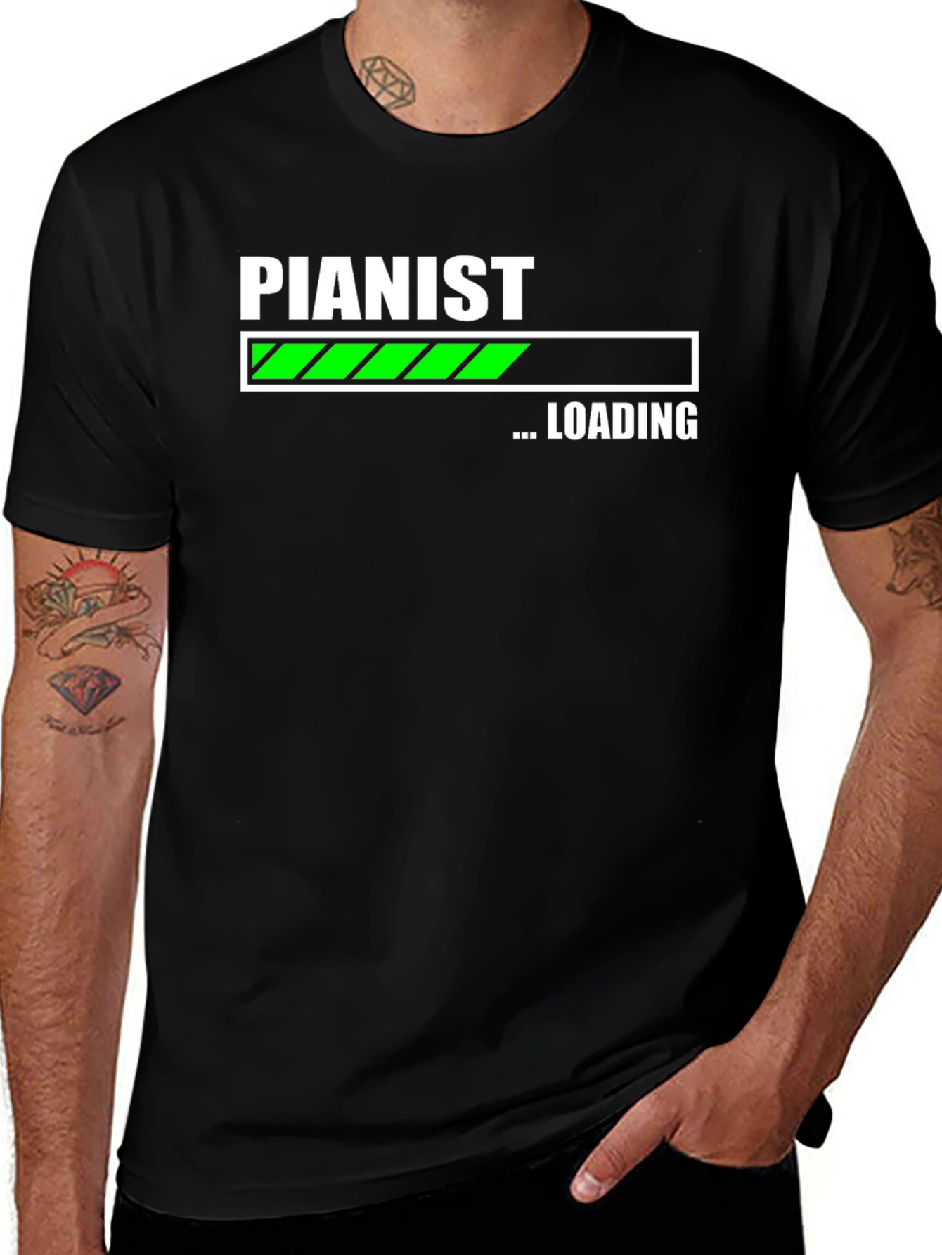 Pianist Loading T-Shirt - Funny Music Lover Tee