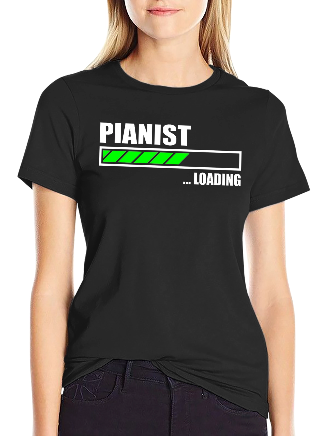 Pianist Loading T-Shirt - Funny Music Lover Tee
