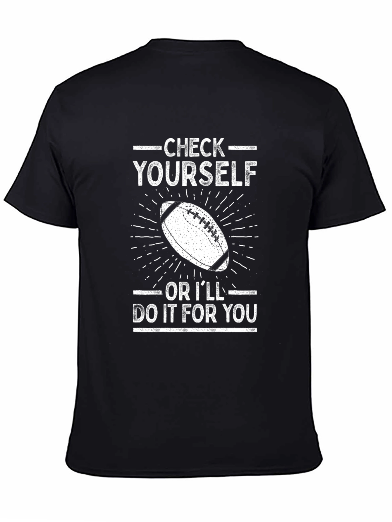 Check Yourself Football Graphic Tee