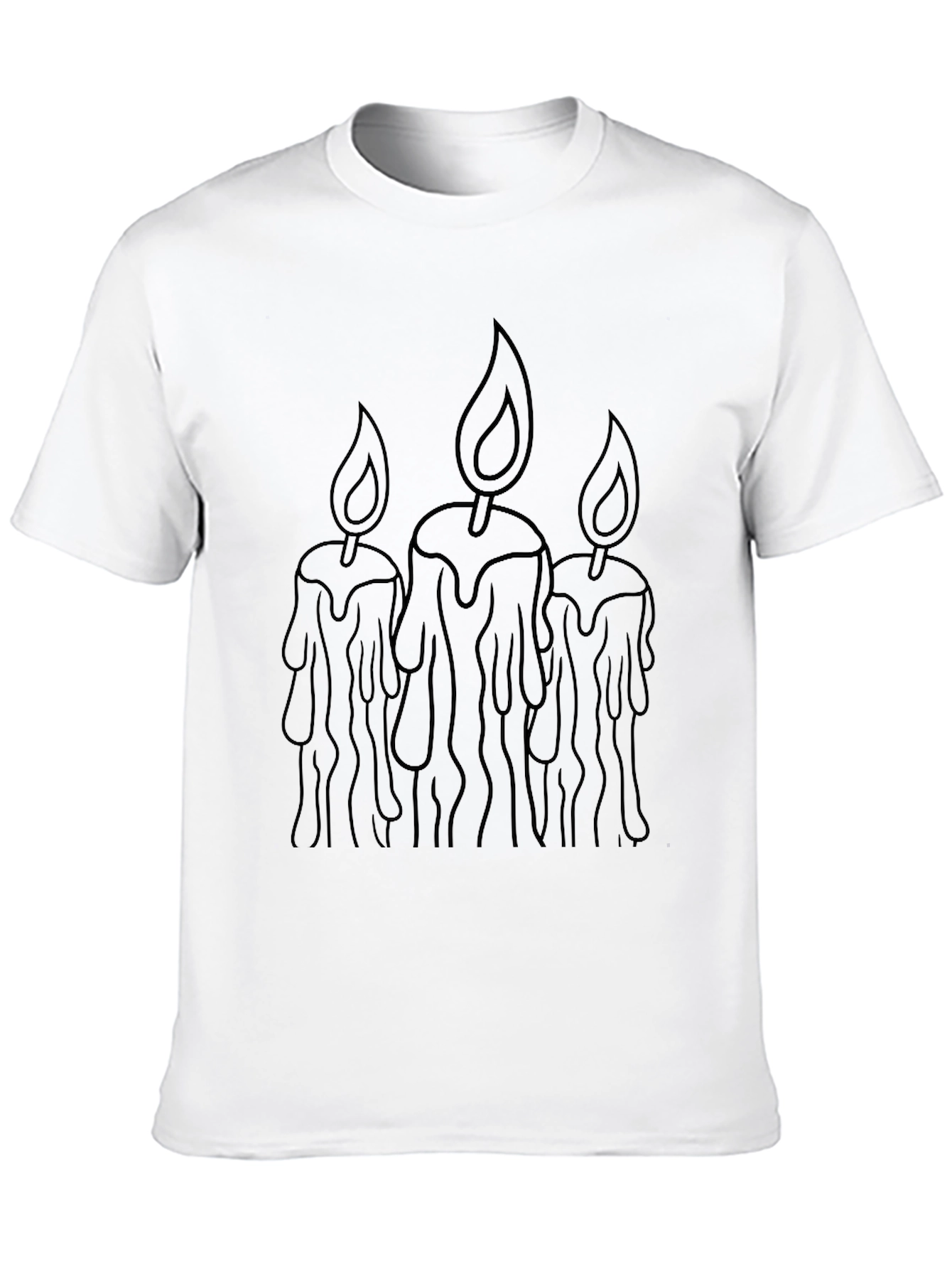 Candle Silhouette Black T-Shirt