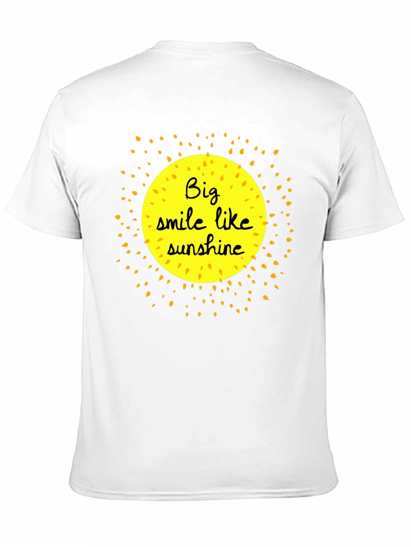 Smile Like Sunshine Black Graphic T-Shirt