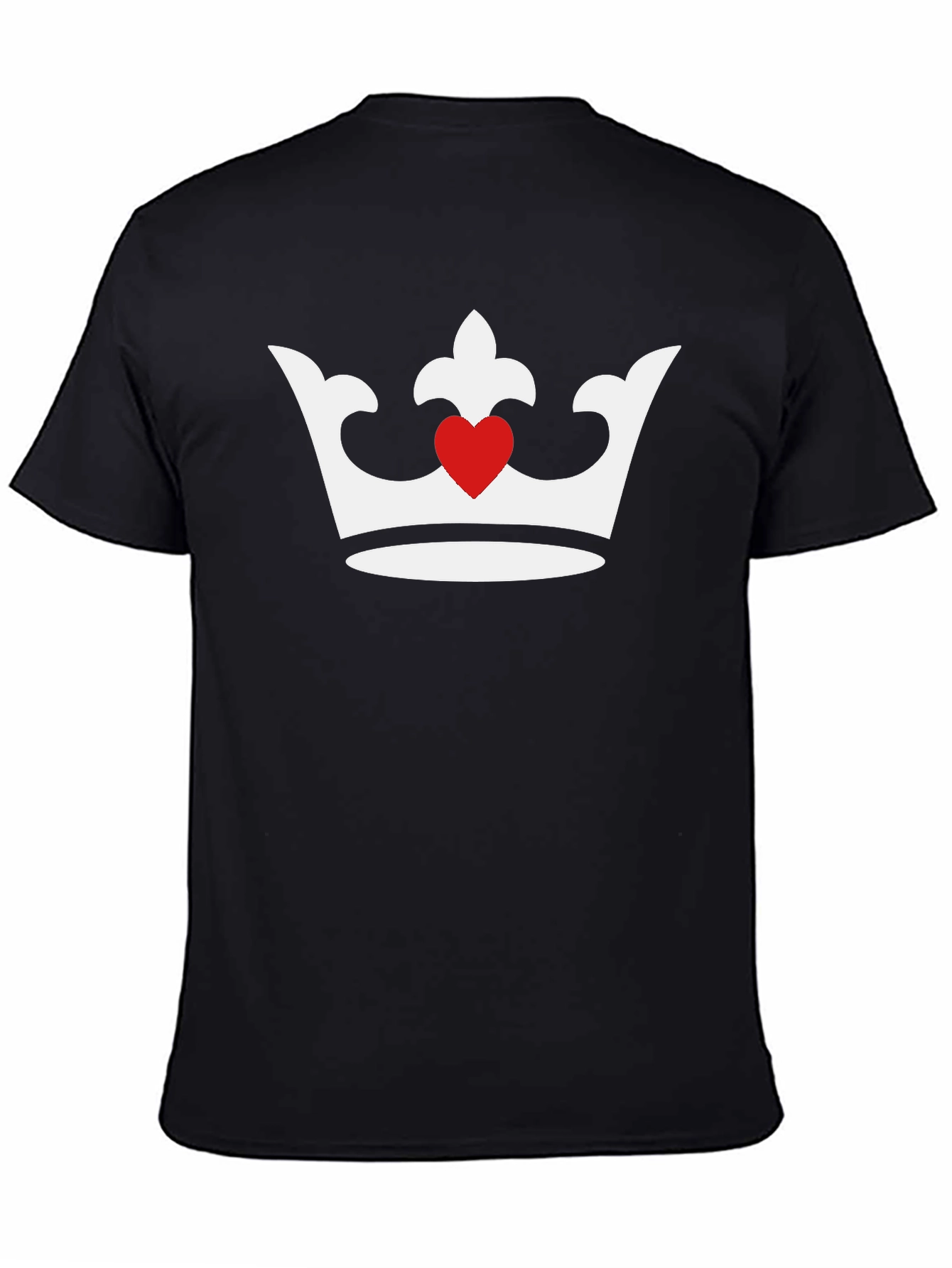 King/Queen of Hearts Graphic Tee - Black
