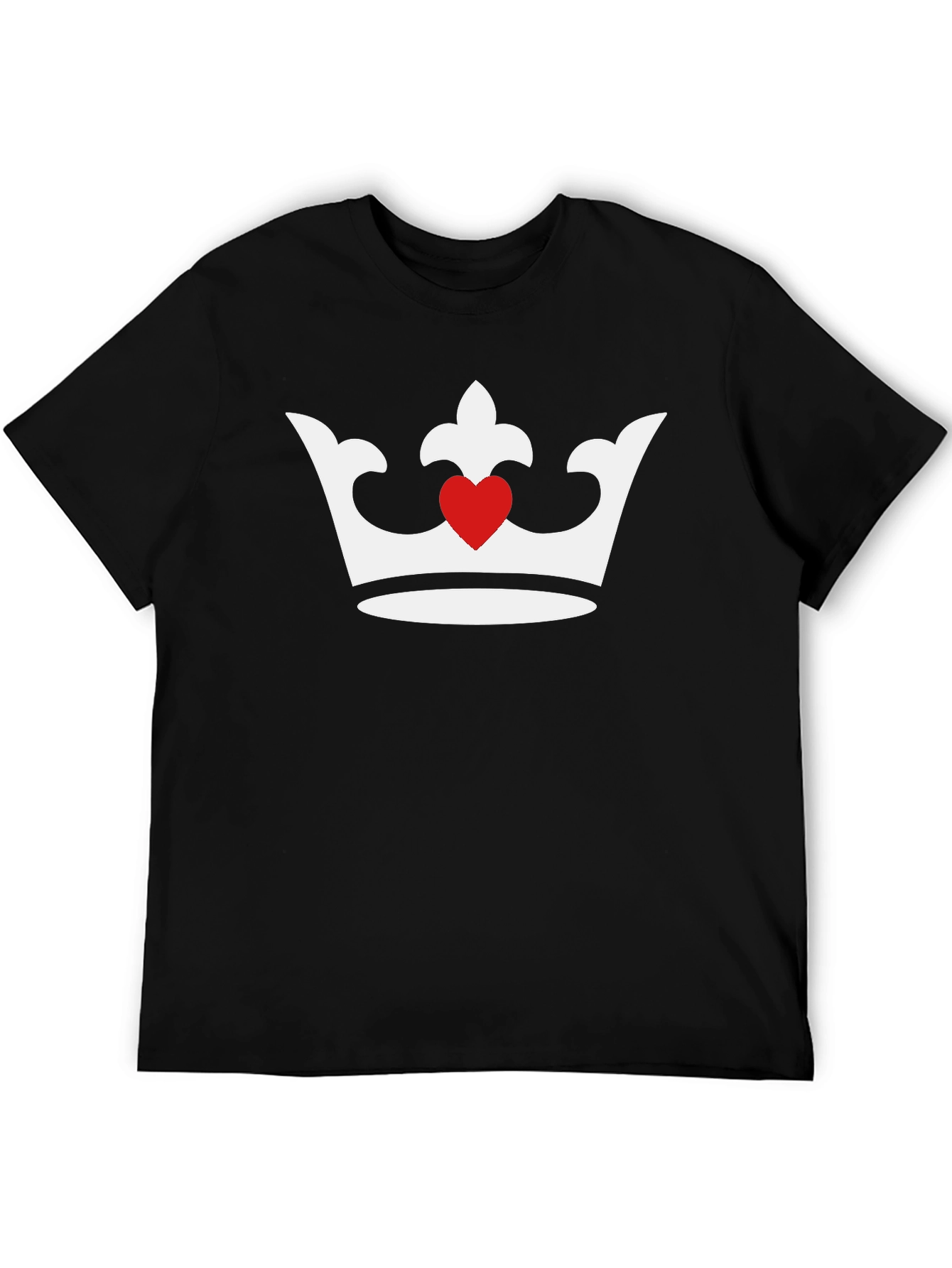 King/Queen of Hearts Graphic Tee - Black