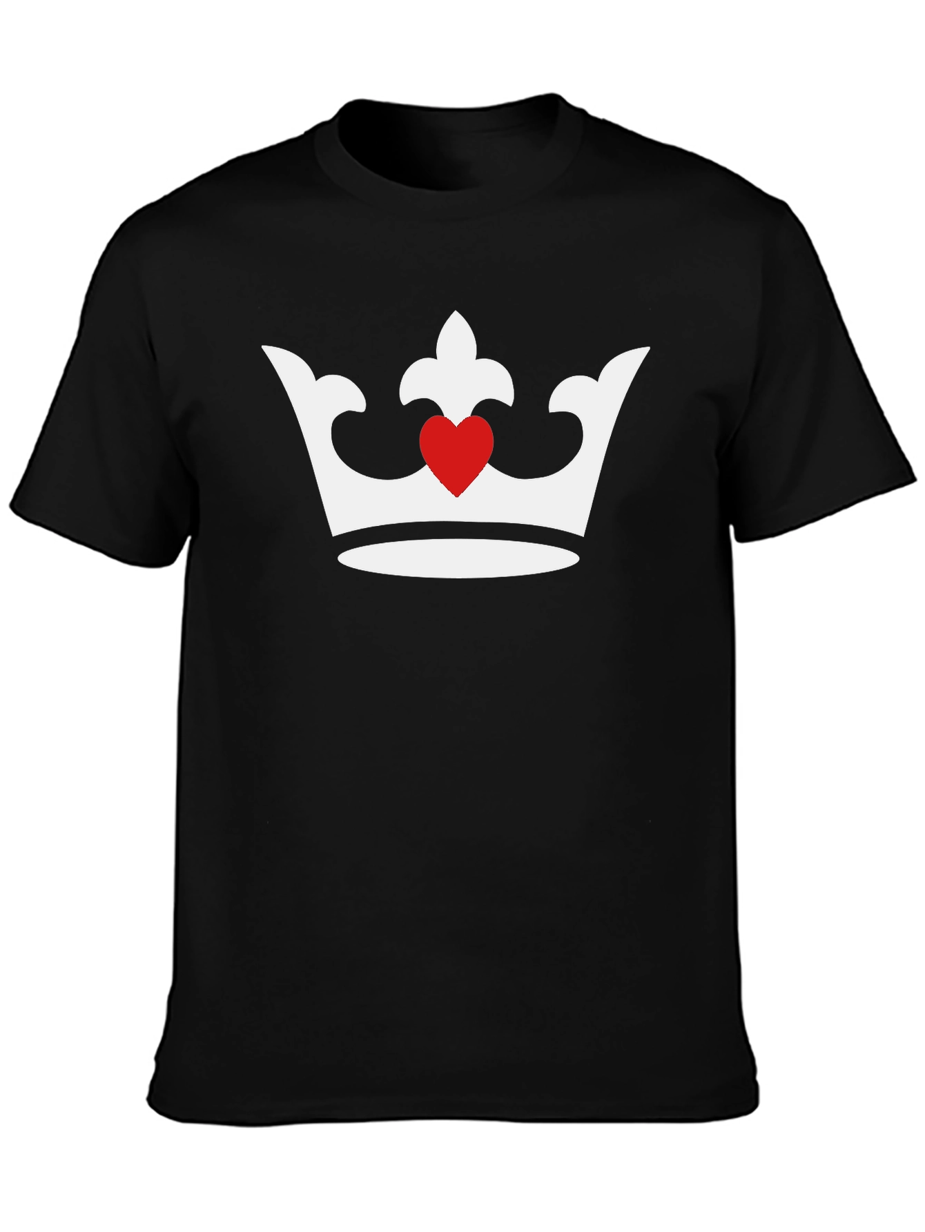 King/Queen of Hearts Graphic Tee - Black