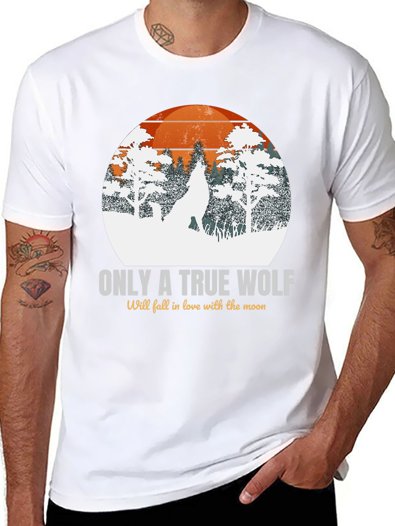 True Wolf Graphic T-Shirt