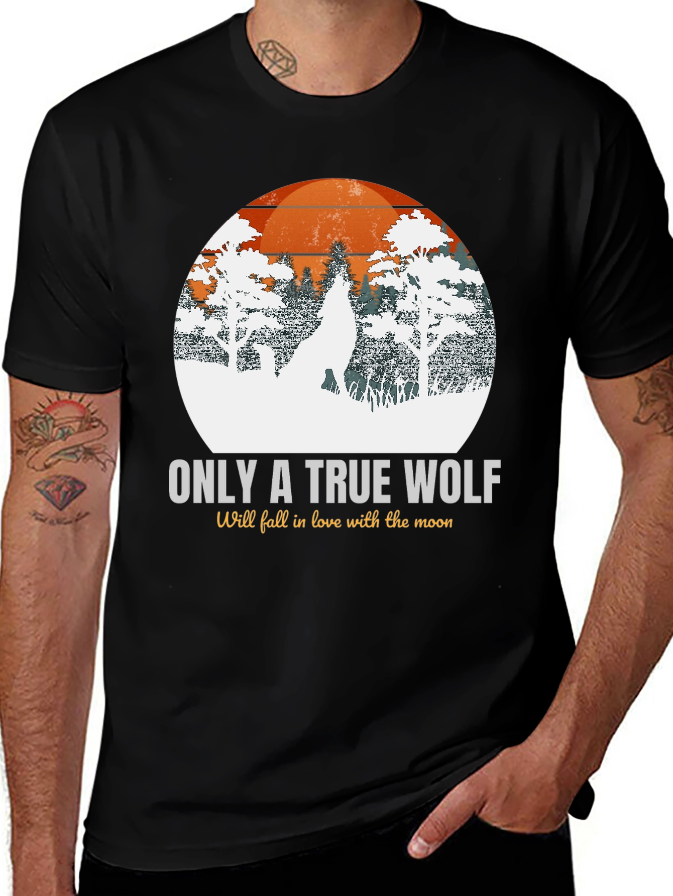 True Wolf Graphic T-Shirt