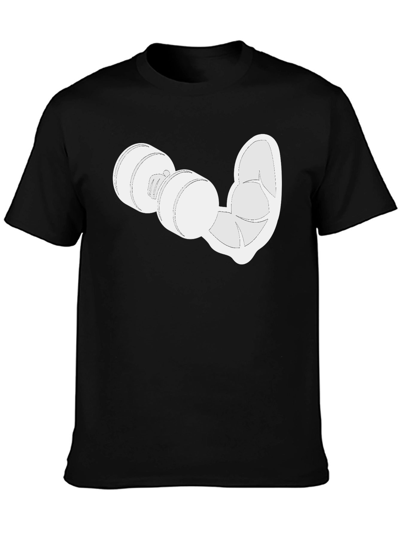 Funny Gym Graphic T-Shirt - Black