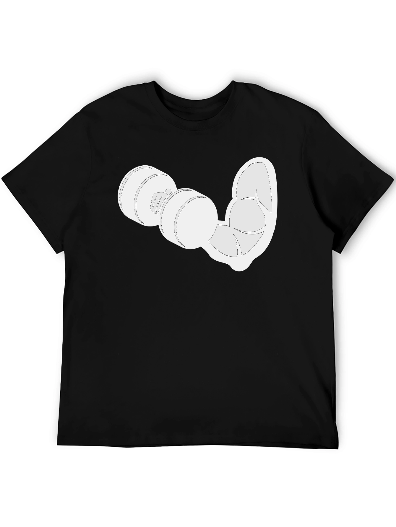 Funny Gym Graphic T-Shirt - Black