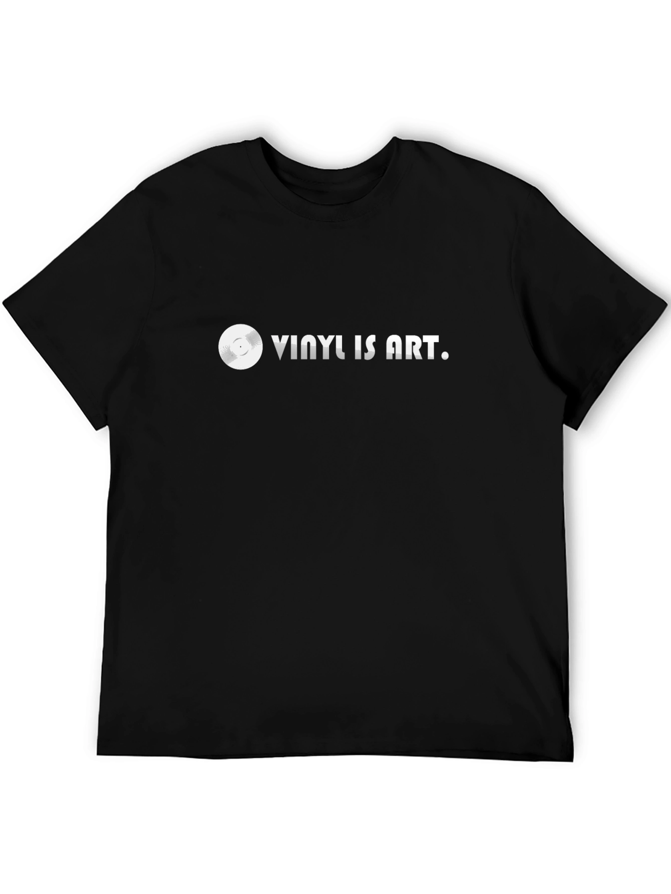 Vinyl is Art Graphic Tee - Black Cotton T-Shirt
