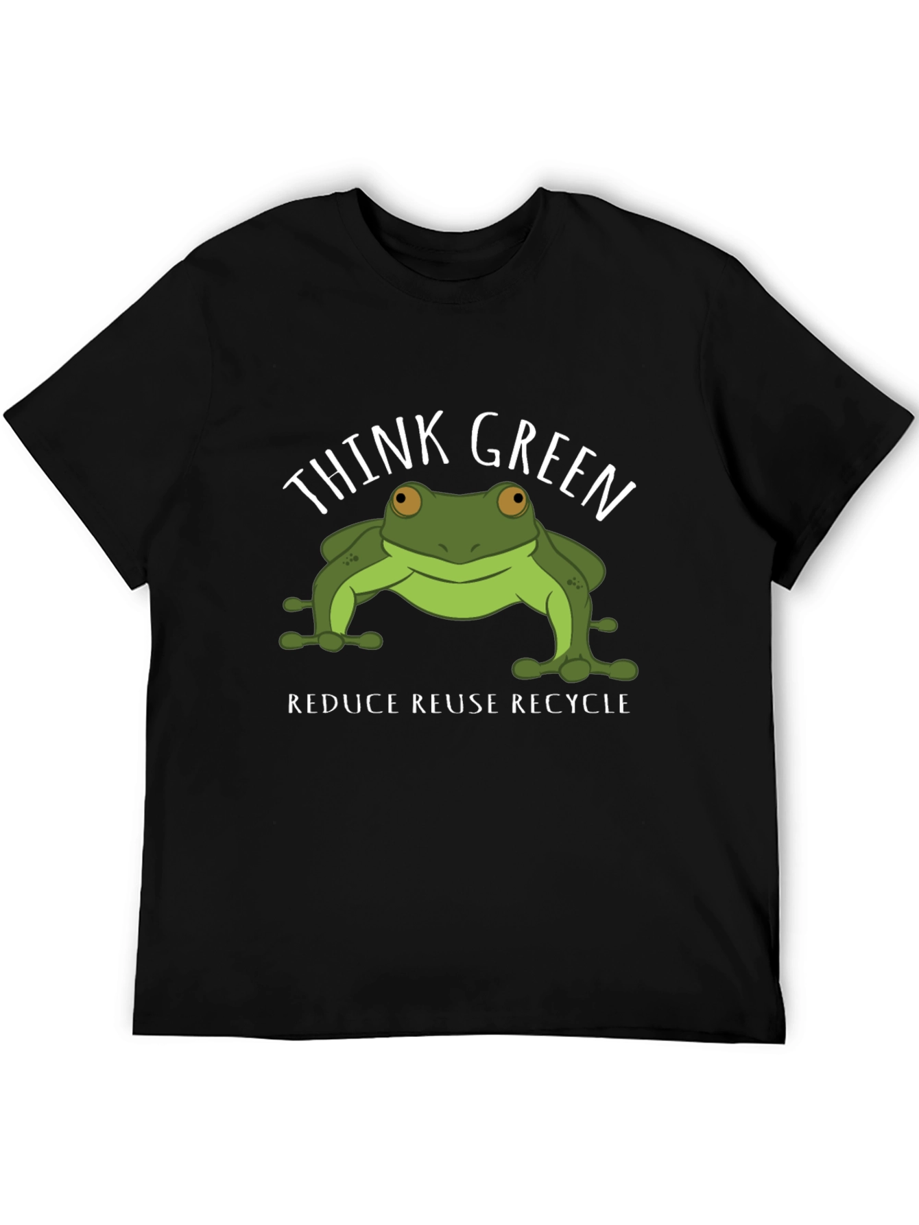 Think Green Frog Graphic T-Shirt