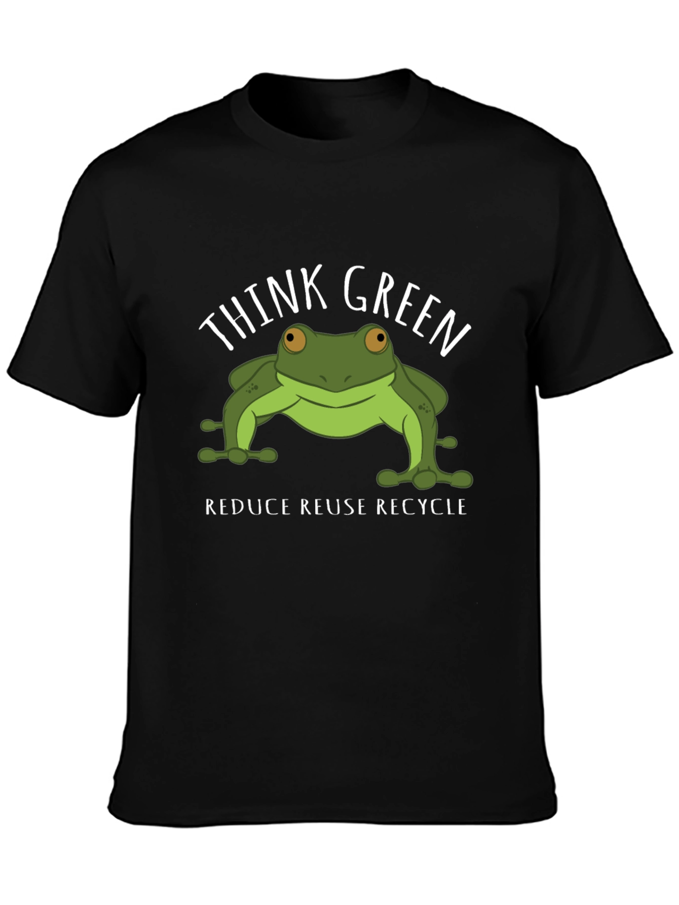 Think Green Frog Graphic T-Shirt