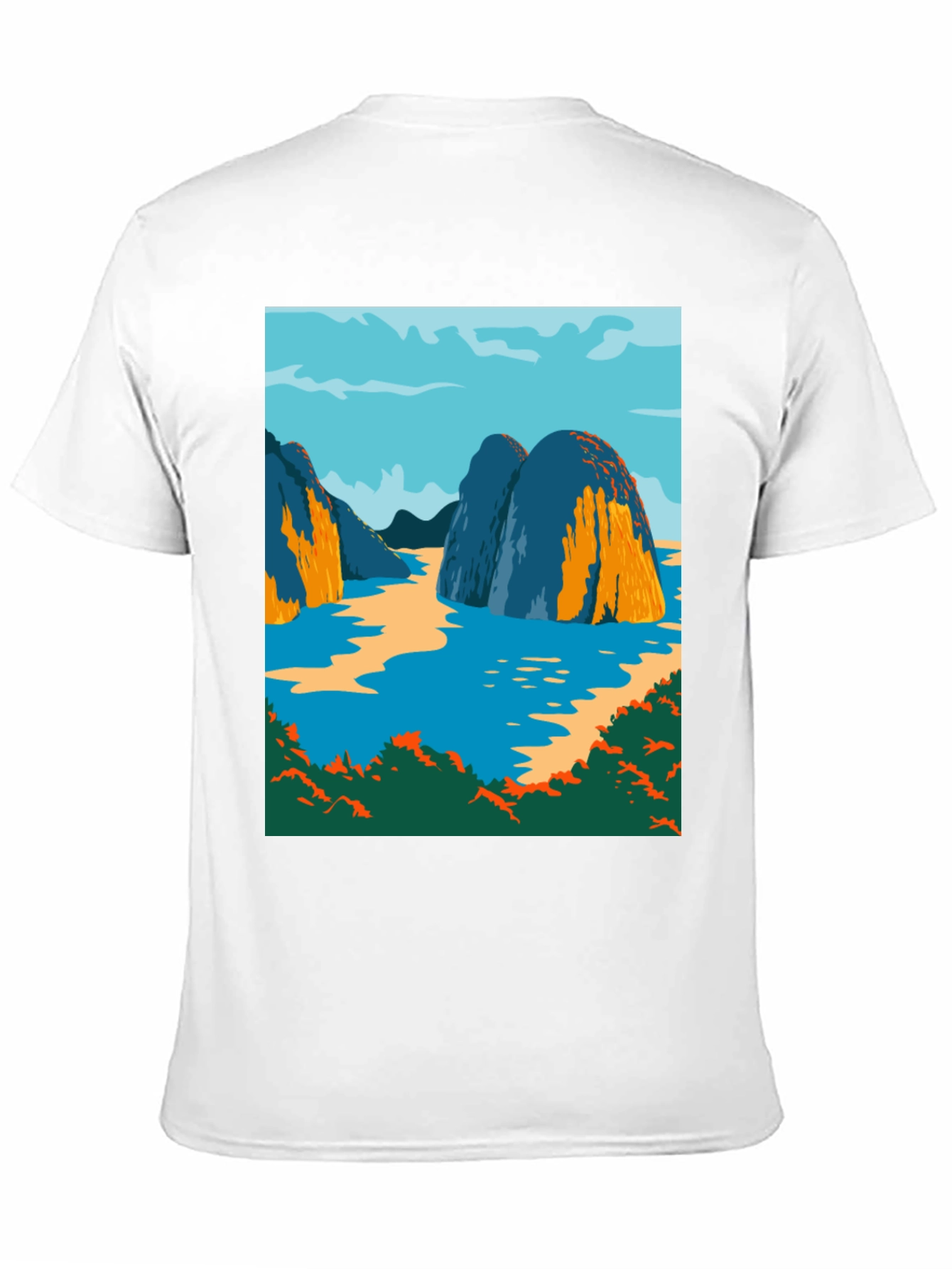 Scenic Islands Graphic Tee - Nature Inspired Design