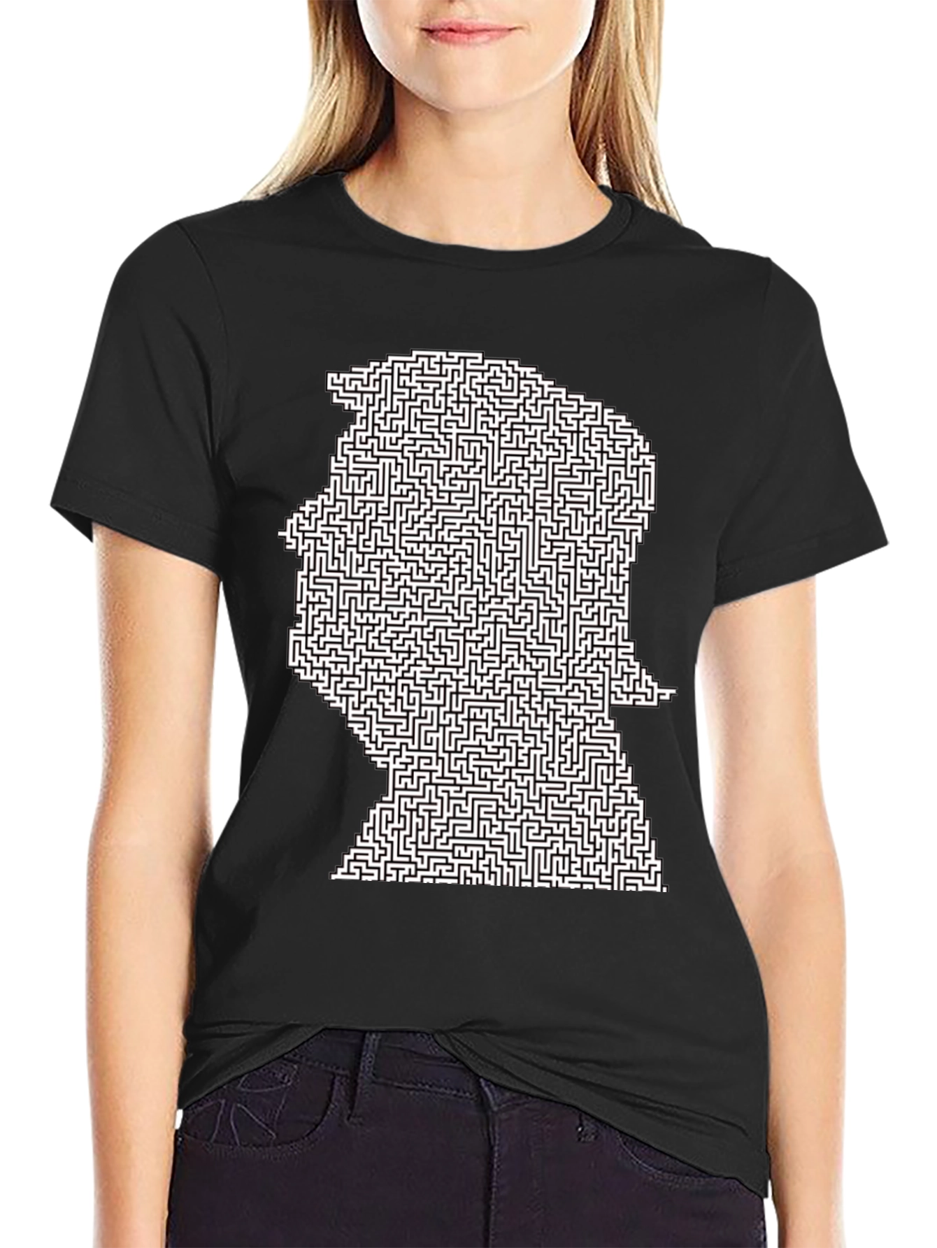 Trump Maze Graphic T-Shirt - Black