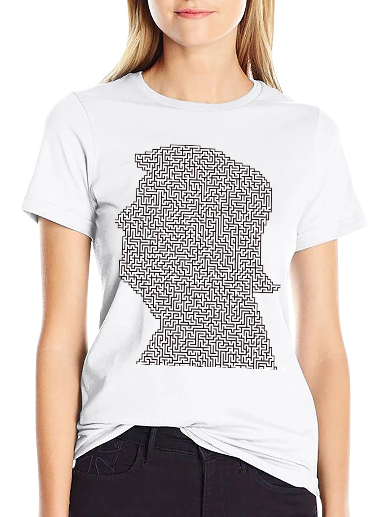 Trump Maze Graphic T-Shirt - Black