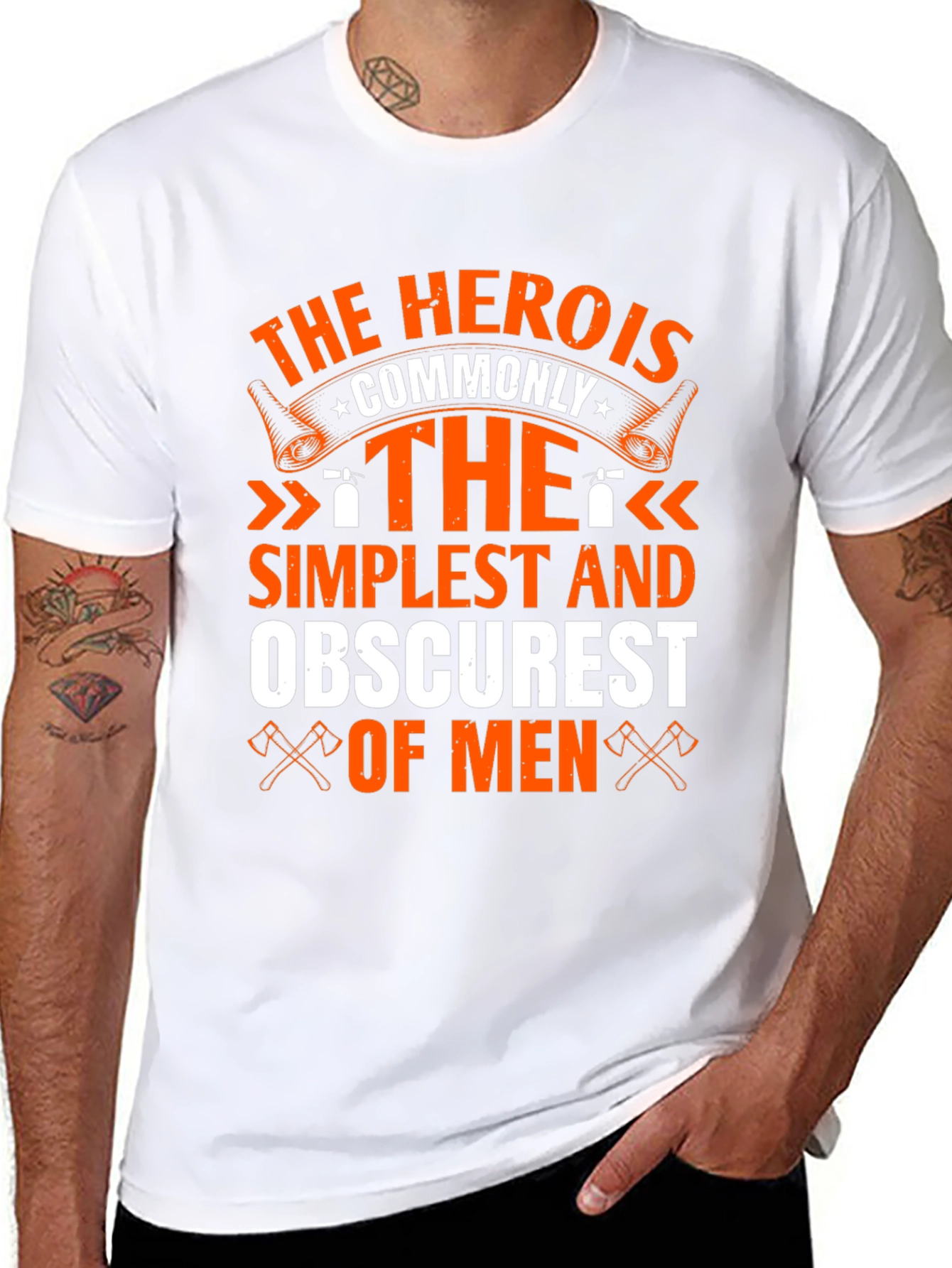 Hero Simplest Obscurest Men Graphic Tee