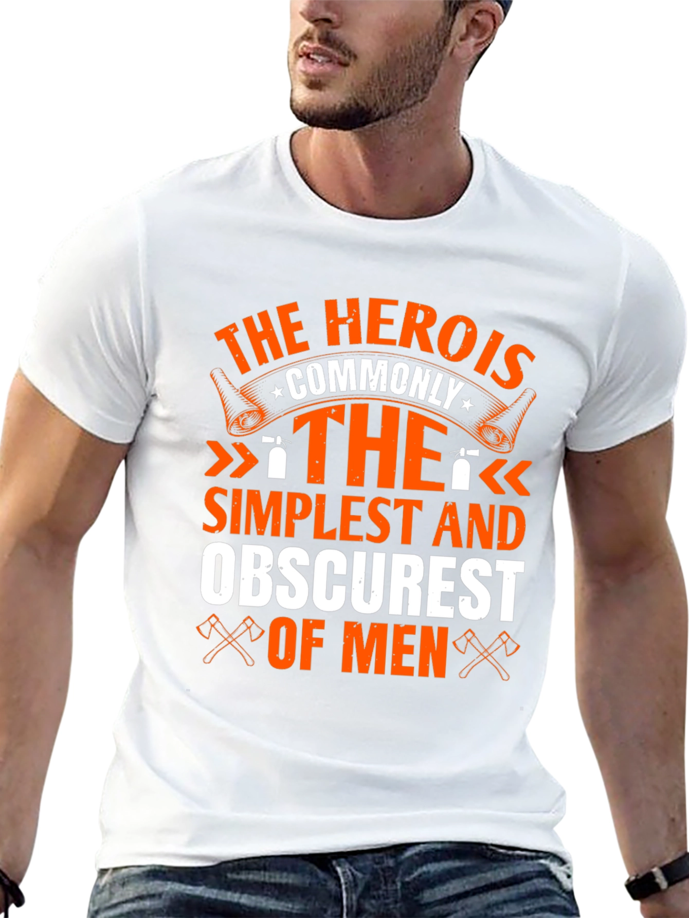 Hero Simplest Obscurest Men Graphic Tee