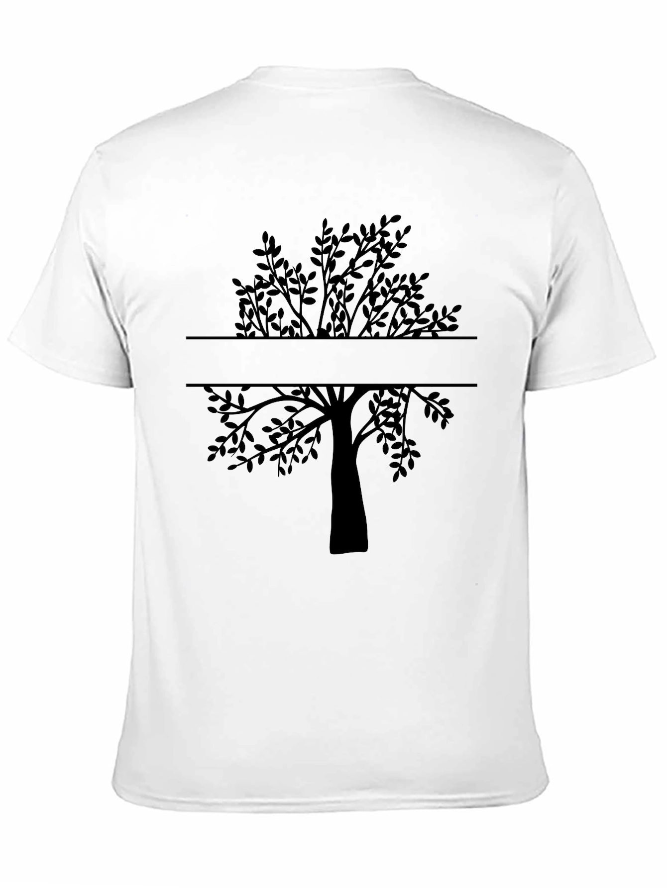 Black Tree Graphic Tee - Nature Inspired Casual Wear