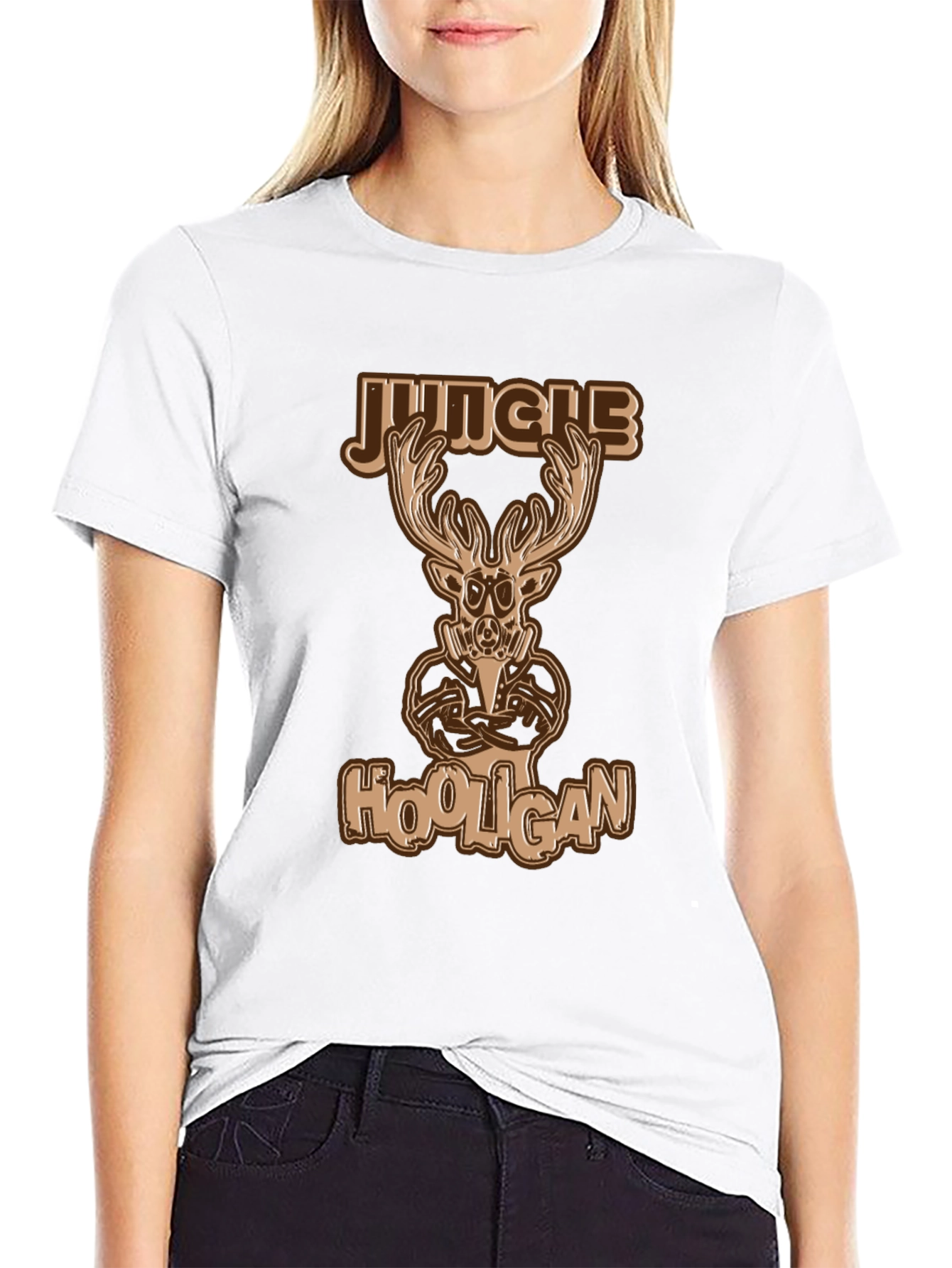Jungle Hooligan T-Shirt Deer Design
