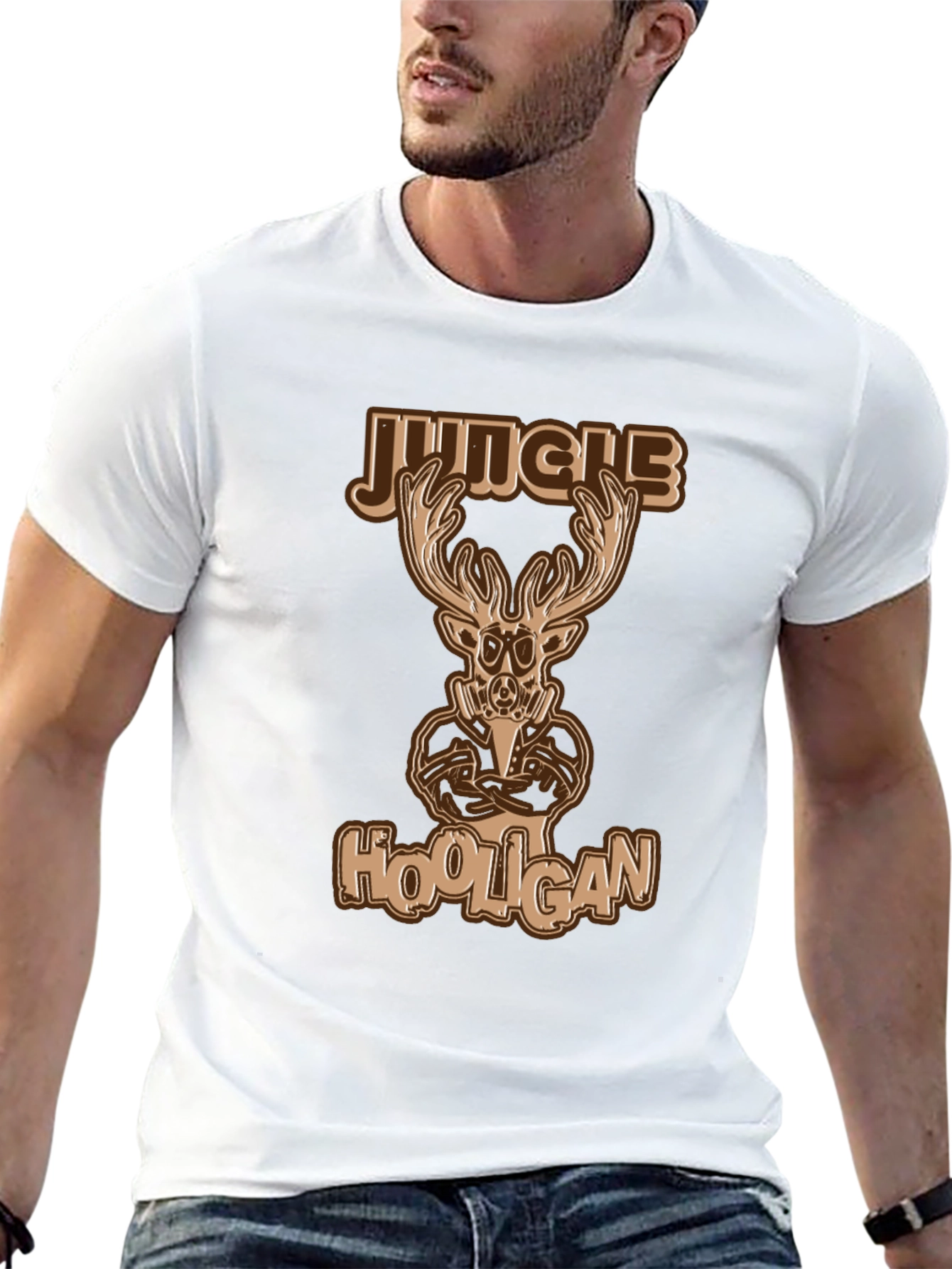 Jungle Hooligan T-Shirt Deer Design