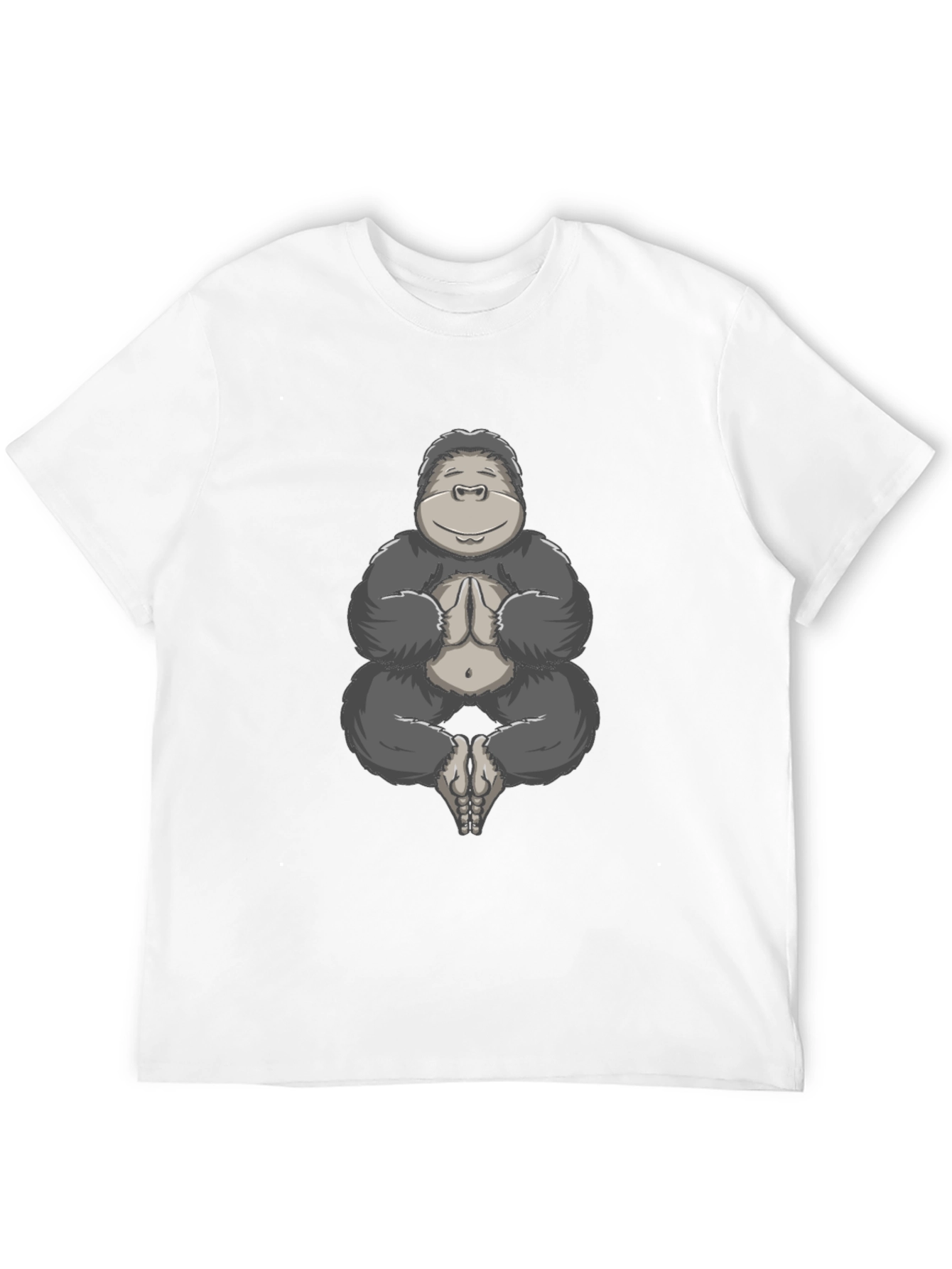 Zen Gorilla T-Shirt - Meditating Ape Design