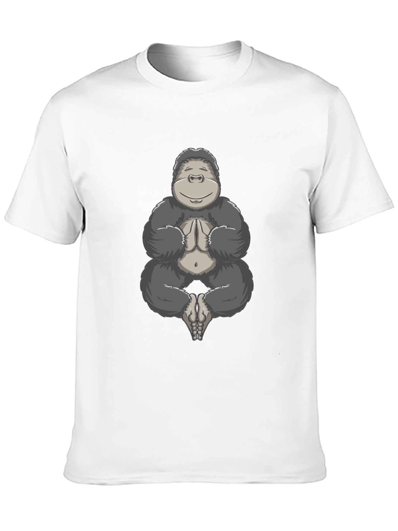 Zen Gorilla T-Shirt - Meditating Ape Design