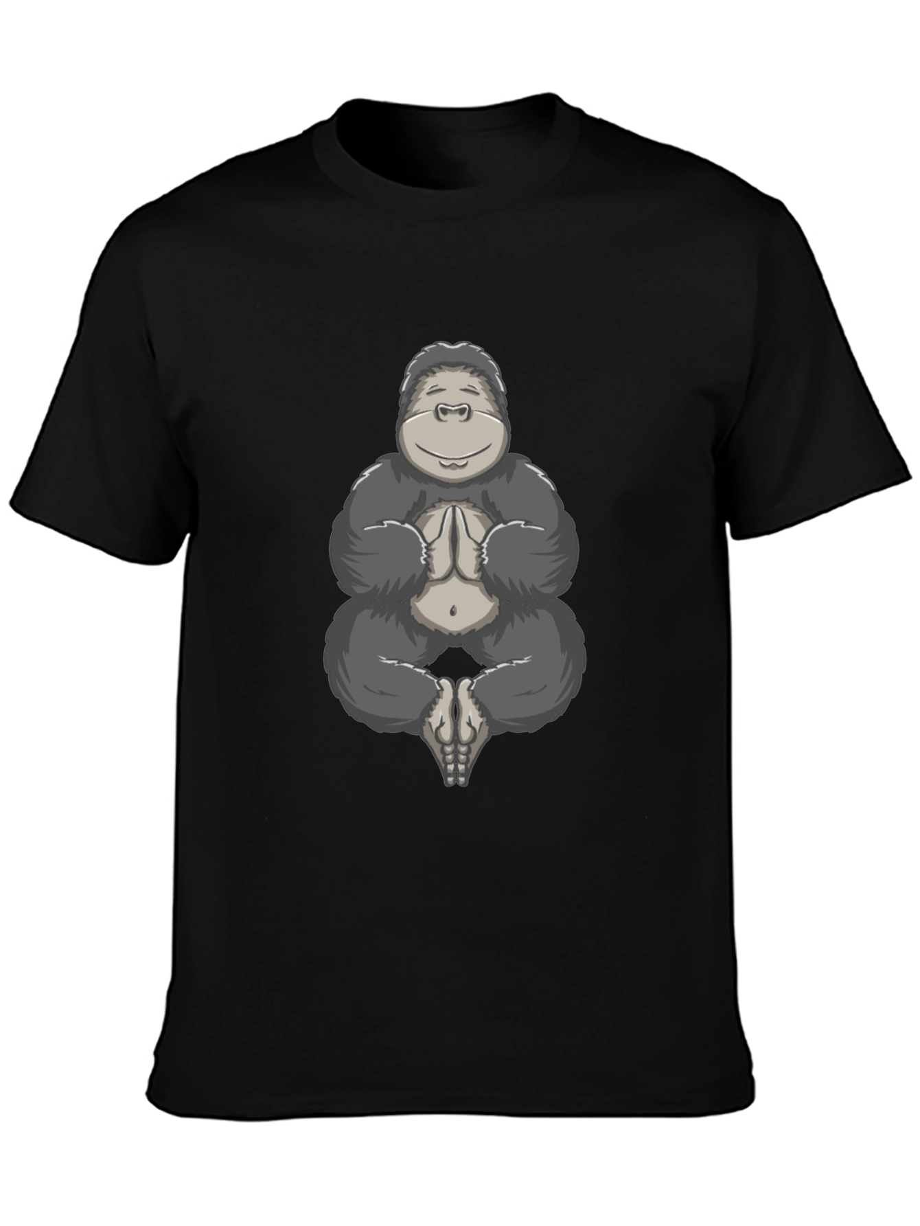 Zen Gorilla T-Shirt - Meditating Ape Design