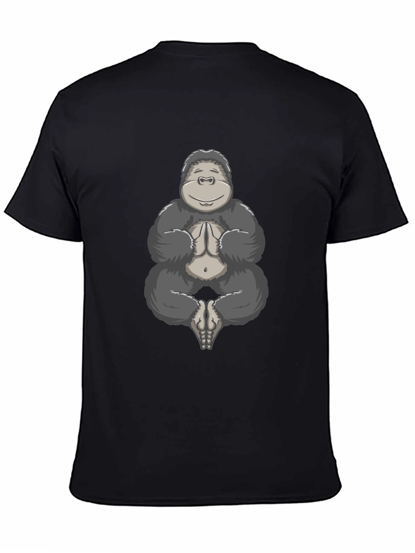 Zen Gorilla T-Shirt - Meditating Ape Design