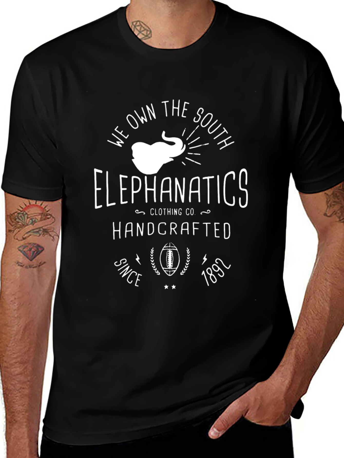 Elephanatics Handcrafted Graphic T-Shirt