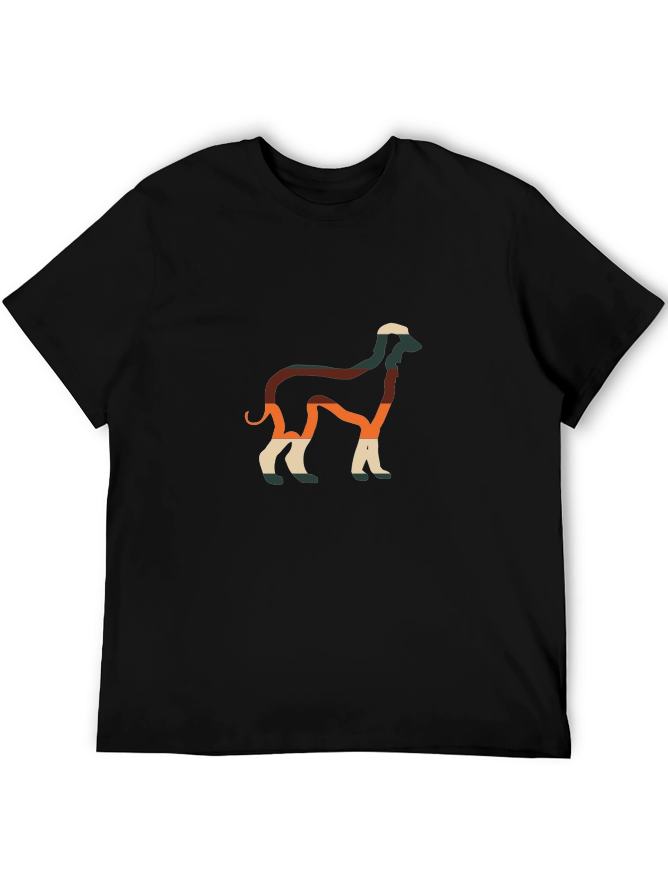 Dog Graphic Tee - Modern Abstract Design