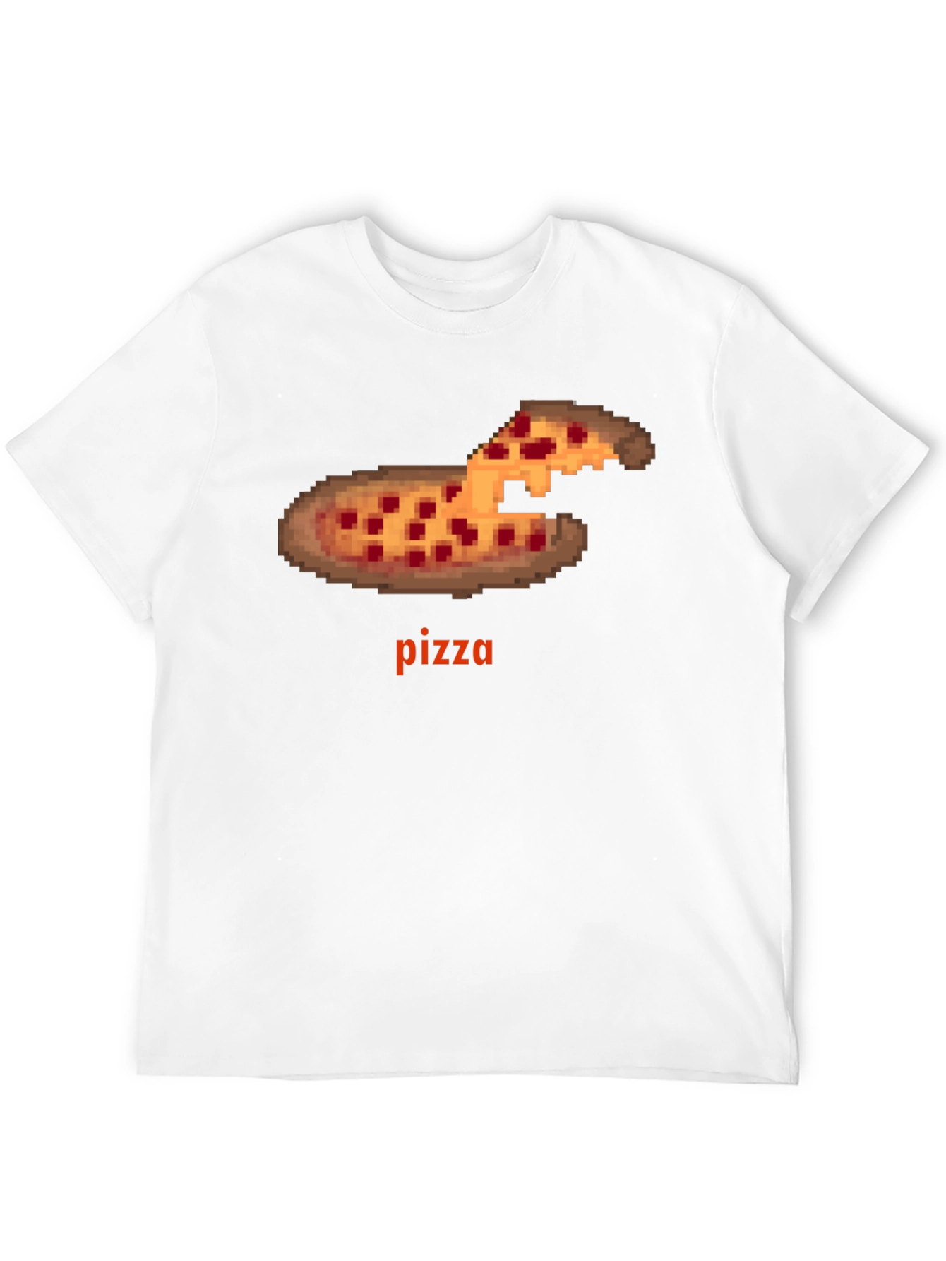 Pixel Pizza Graphic Tee - Gamer Style T-Shirt