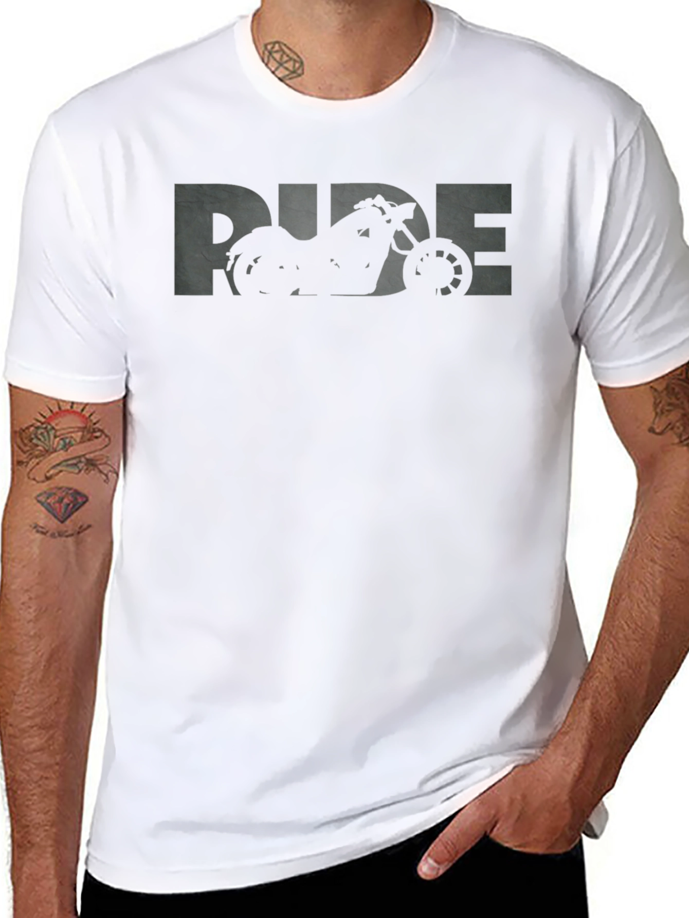 Ride Motorcycle Graphic T-Shirt - Black