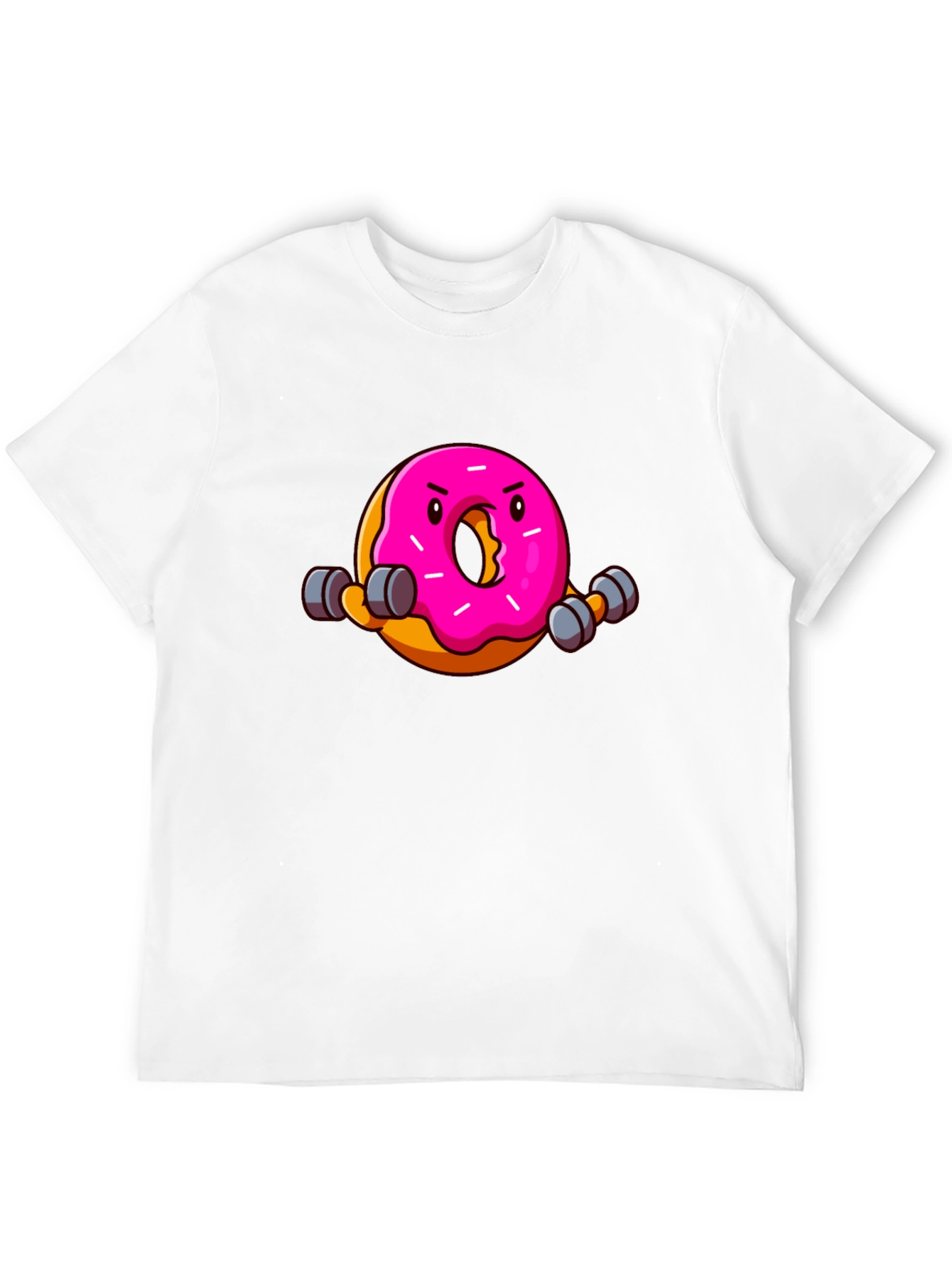 Funny Donut Workout Graphic T-Shirt