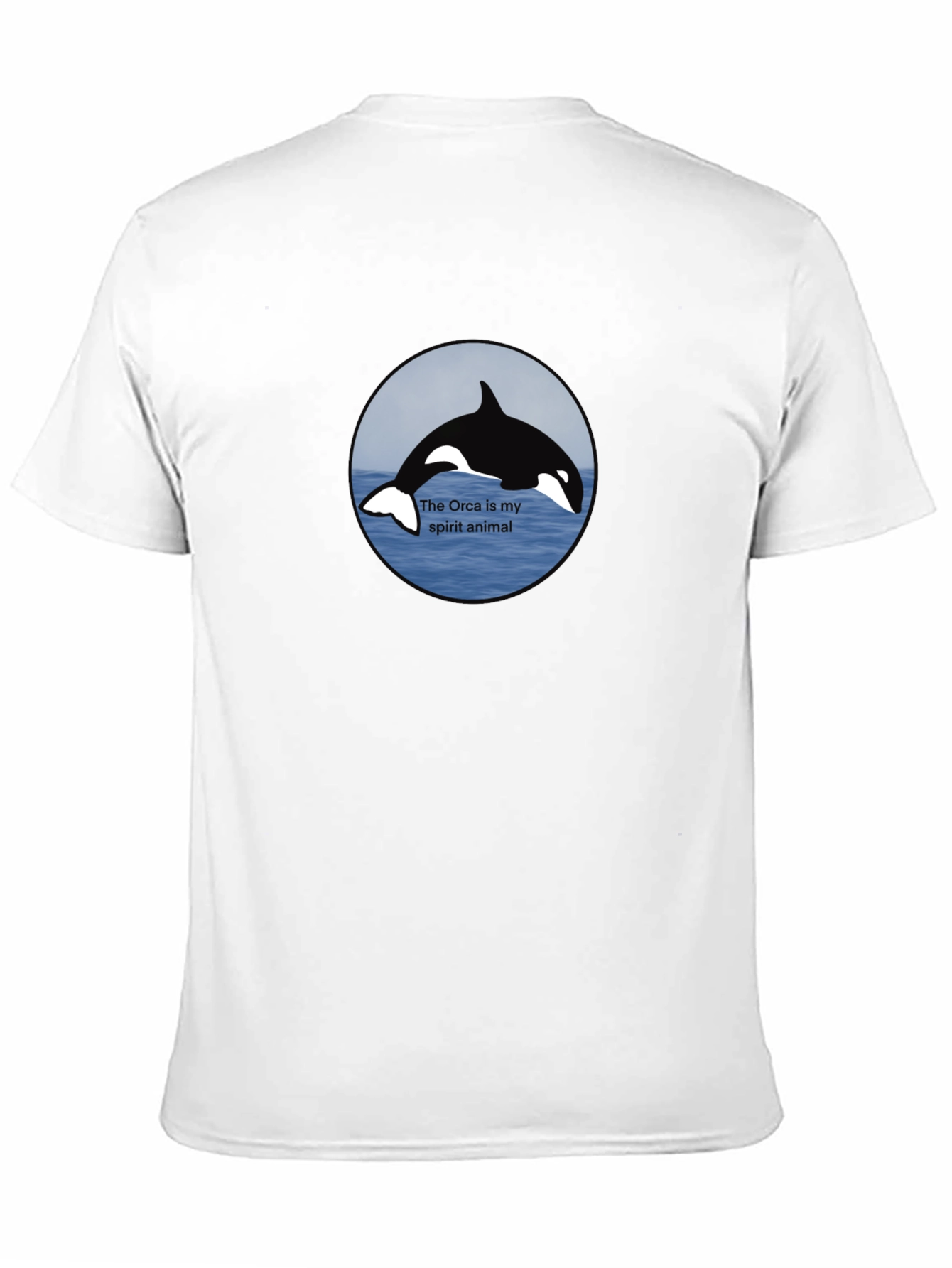 Orca Spirit Animal Black T-Shirt