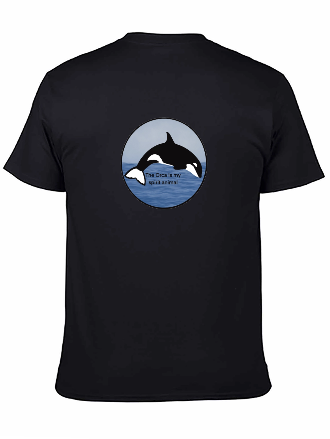 Orca Spirit Animal Black T-Shirt
