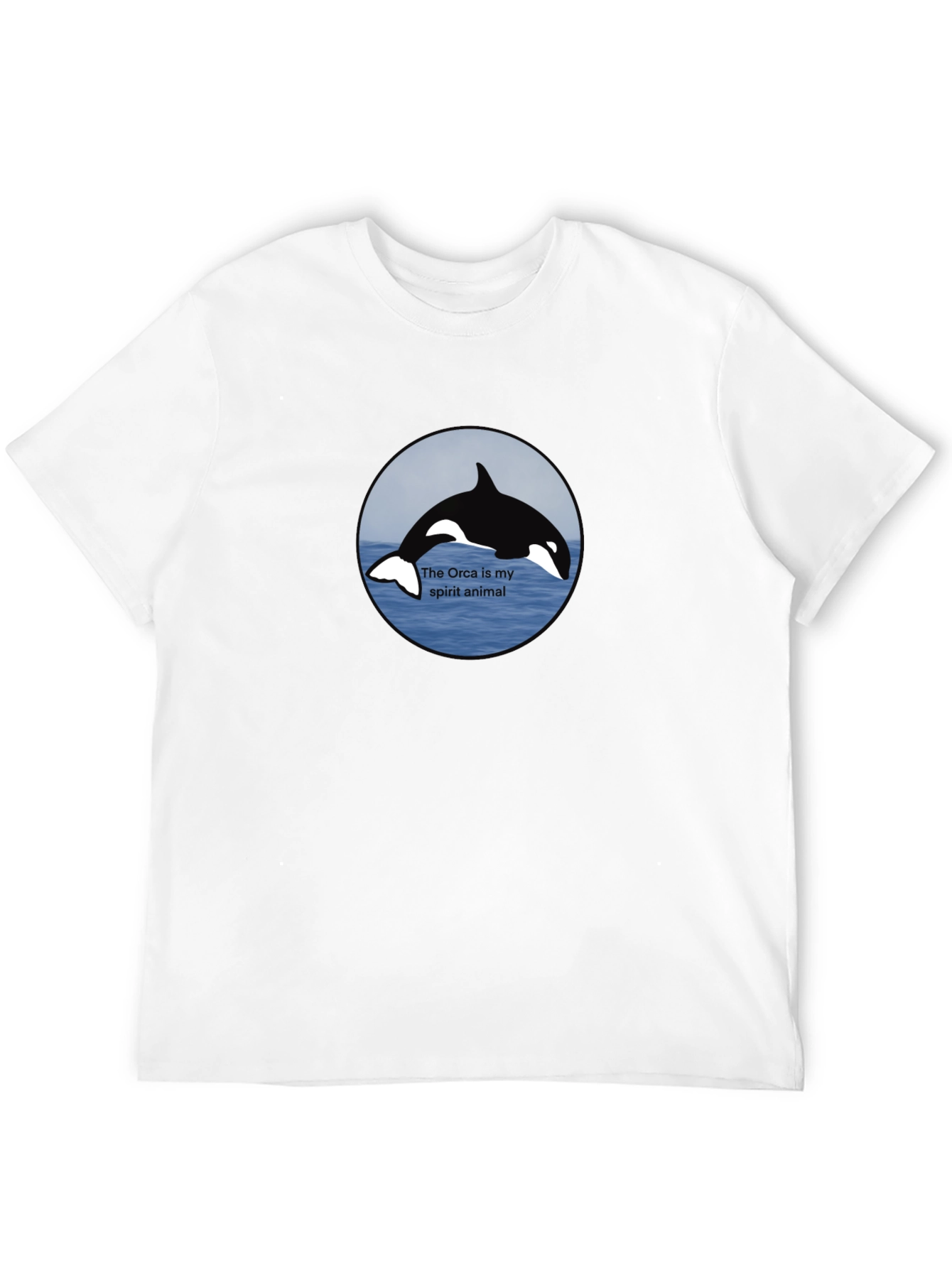 Orca Spirit Animal Black T-Shirt