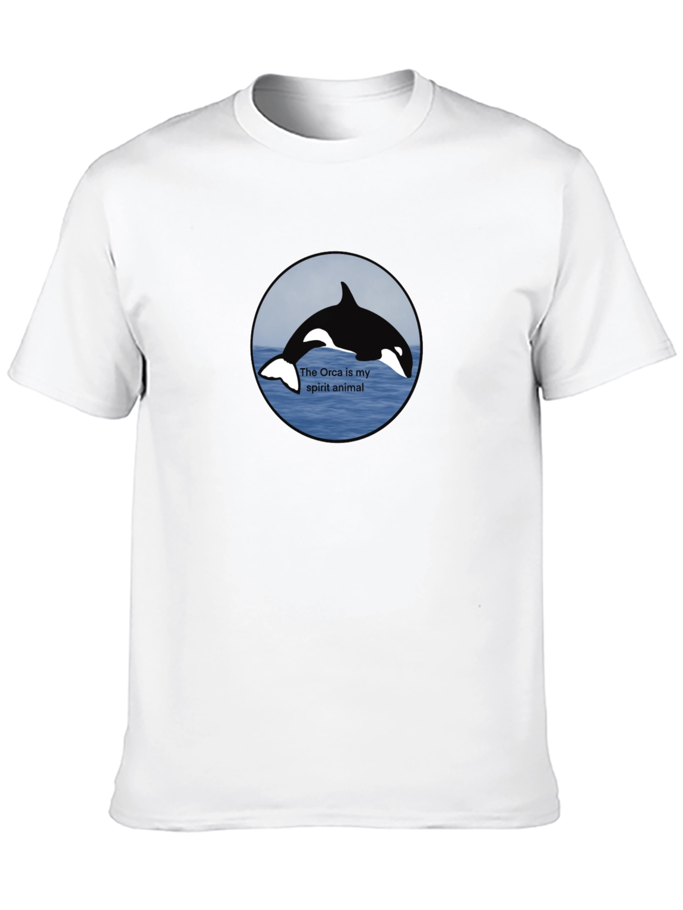 Orca Spirit Animal Black T-Shirt