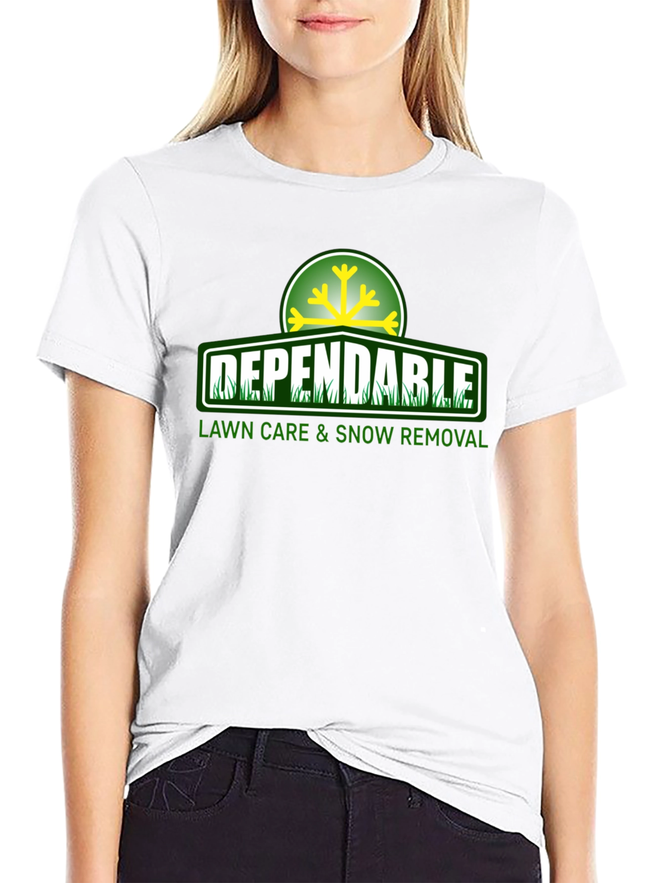 Dependable Lawn Care & Snow Removal Black T-Shirt