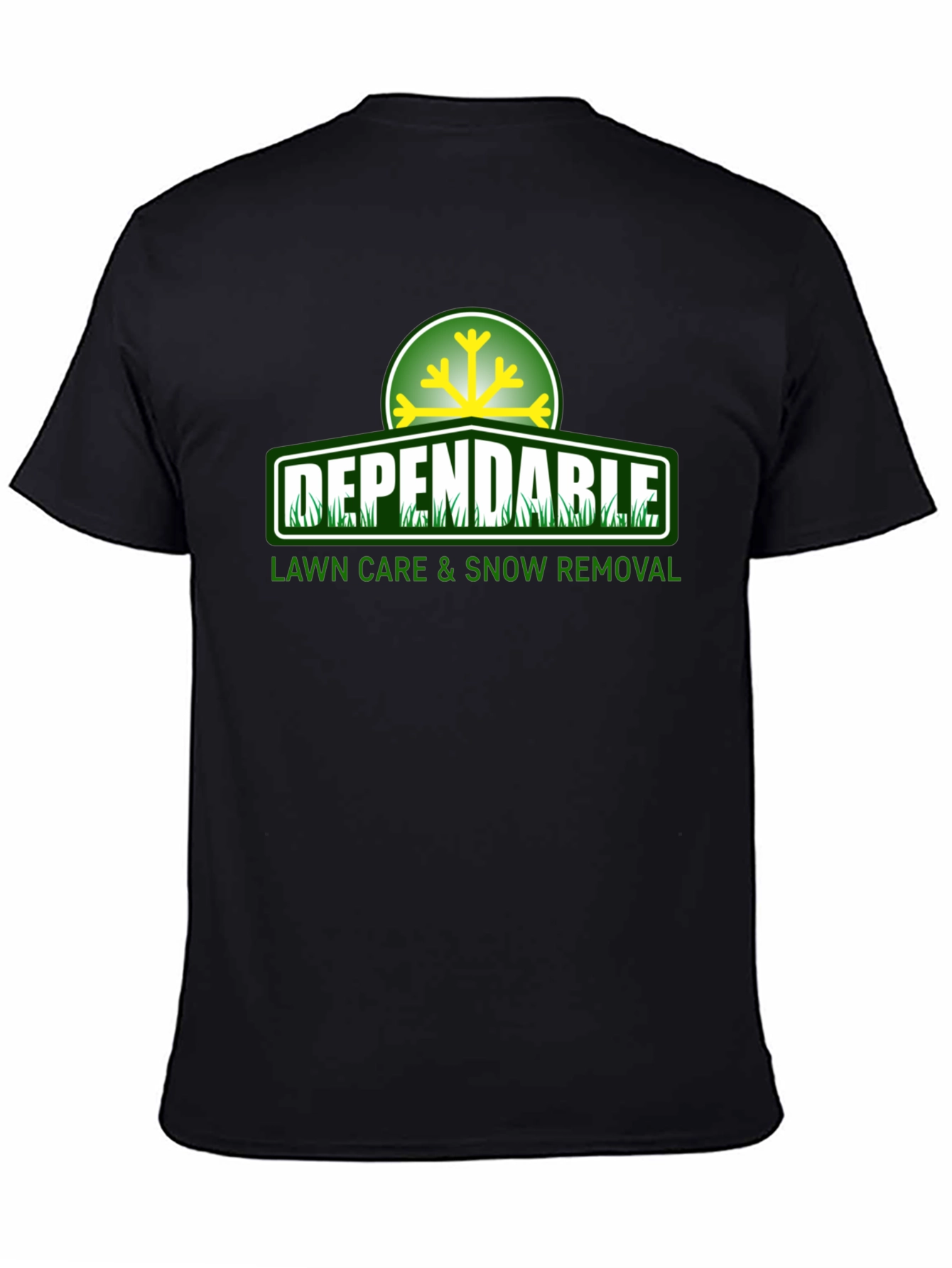 Dependable Lawn Care & Snow Removal Black T-Shirt
