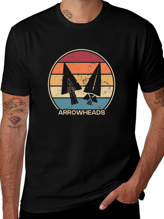Vintage Arrowheads Graphic Tee - Black