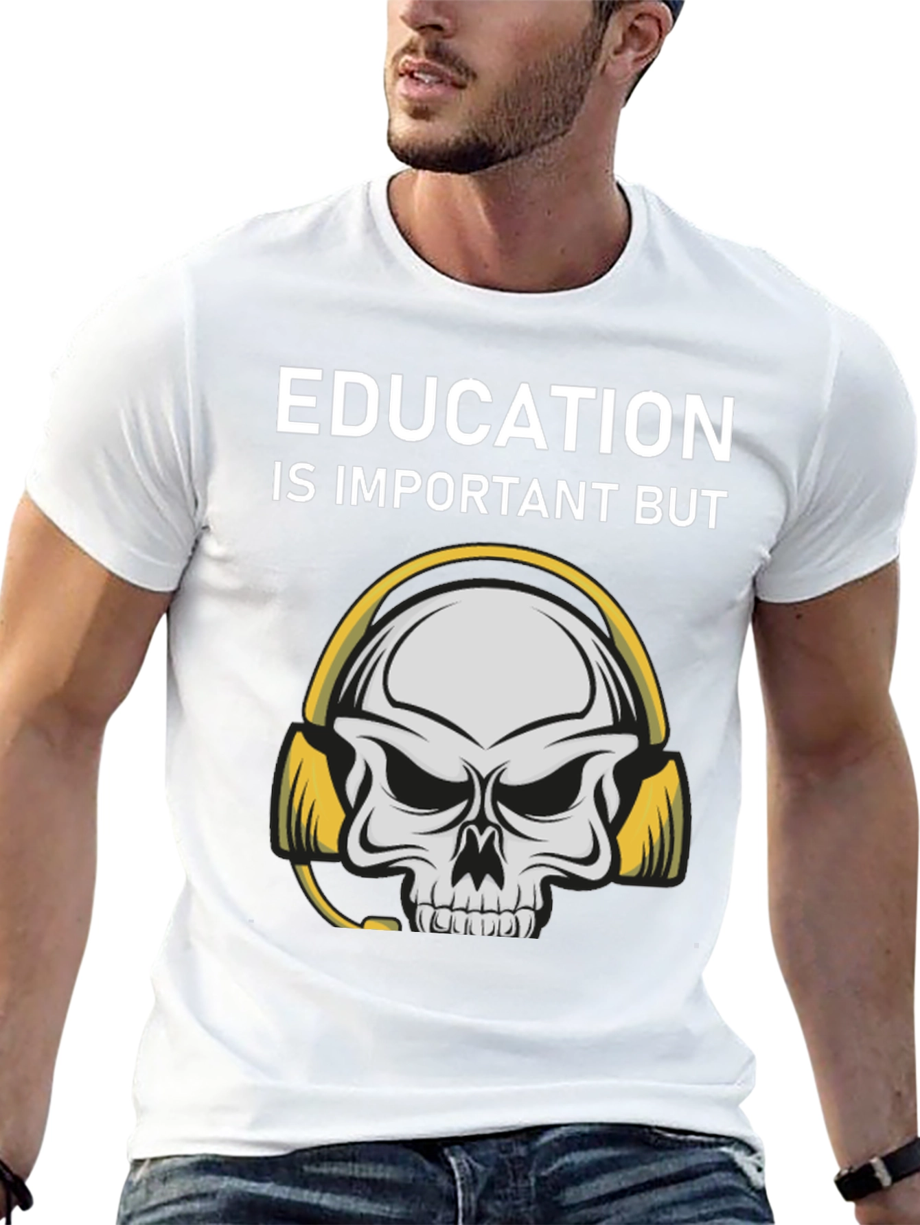 Education Skull Graphic Tee