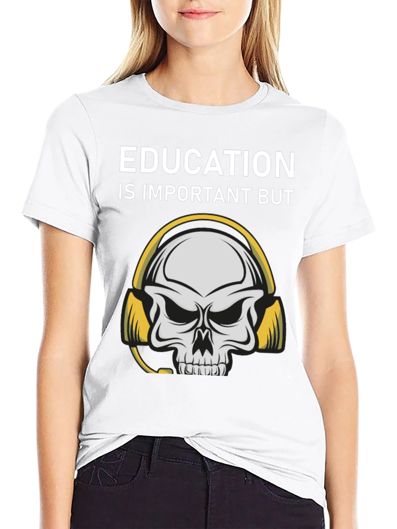 Education Skull Graphic Tee