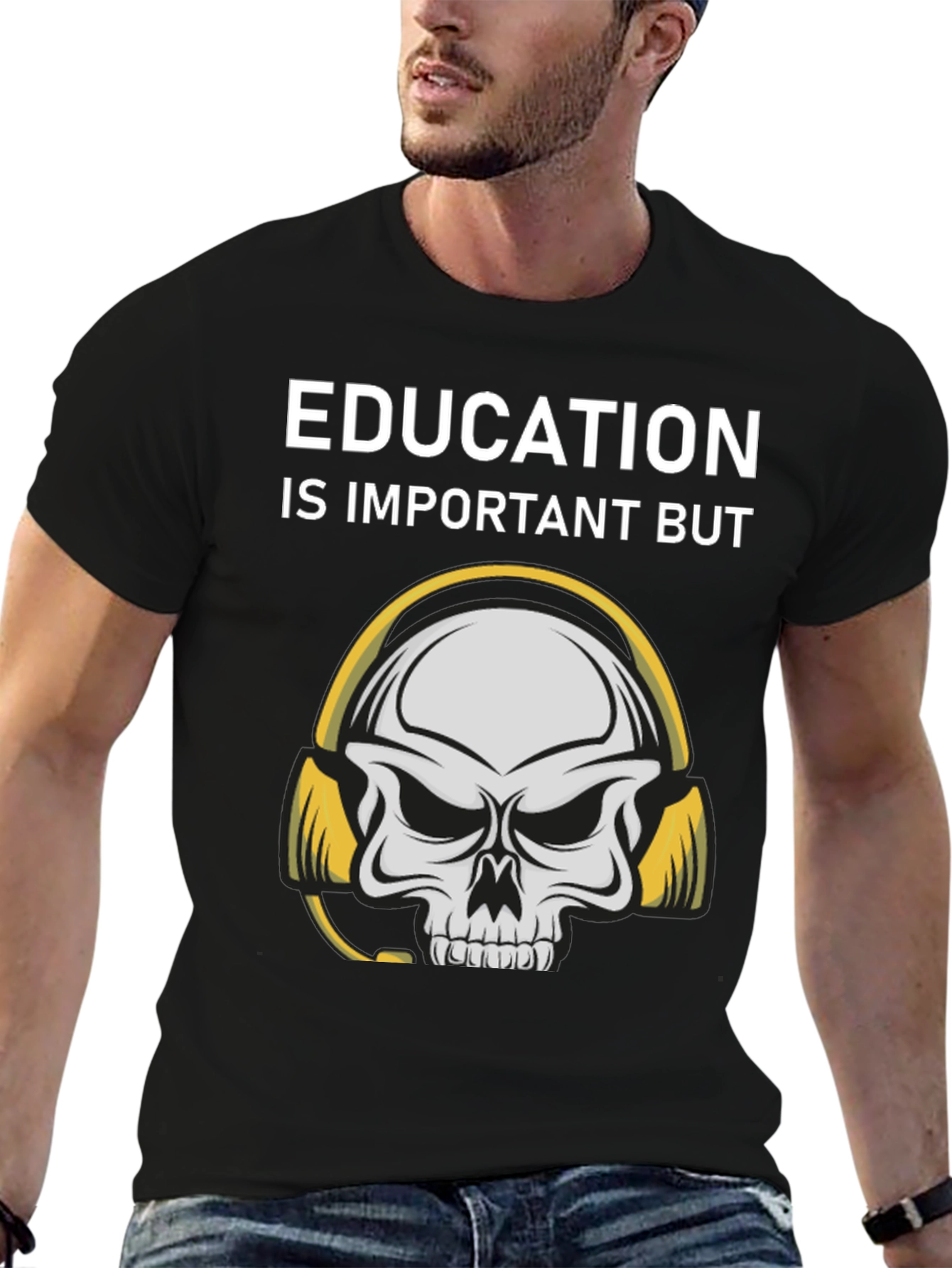 Education Skull Graphic Tee