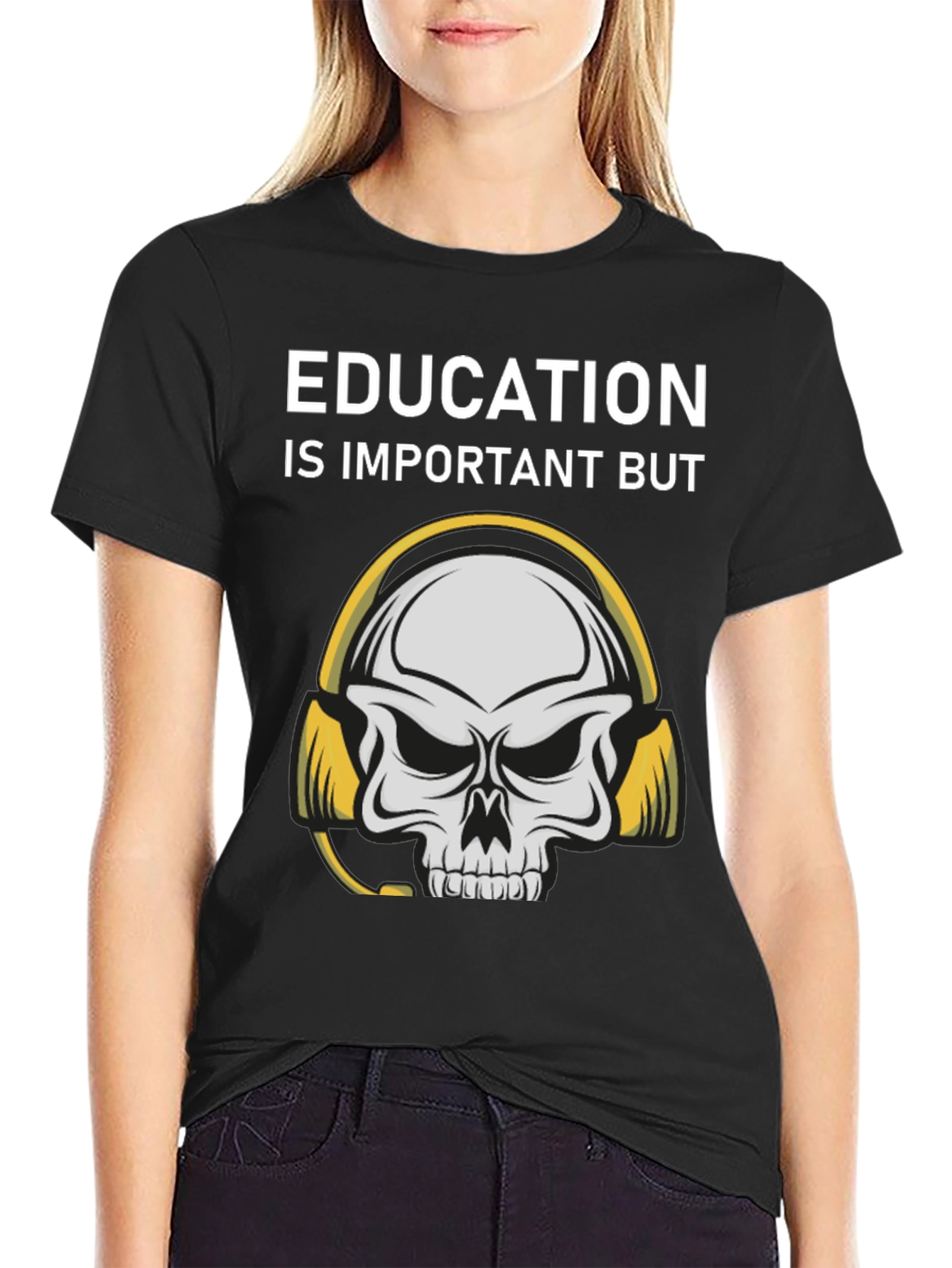 Education Skull Graphic Tee