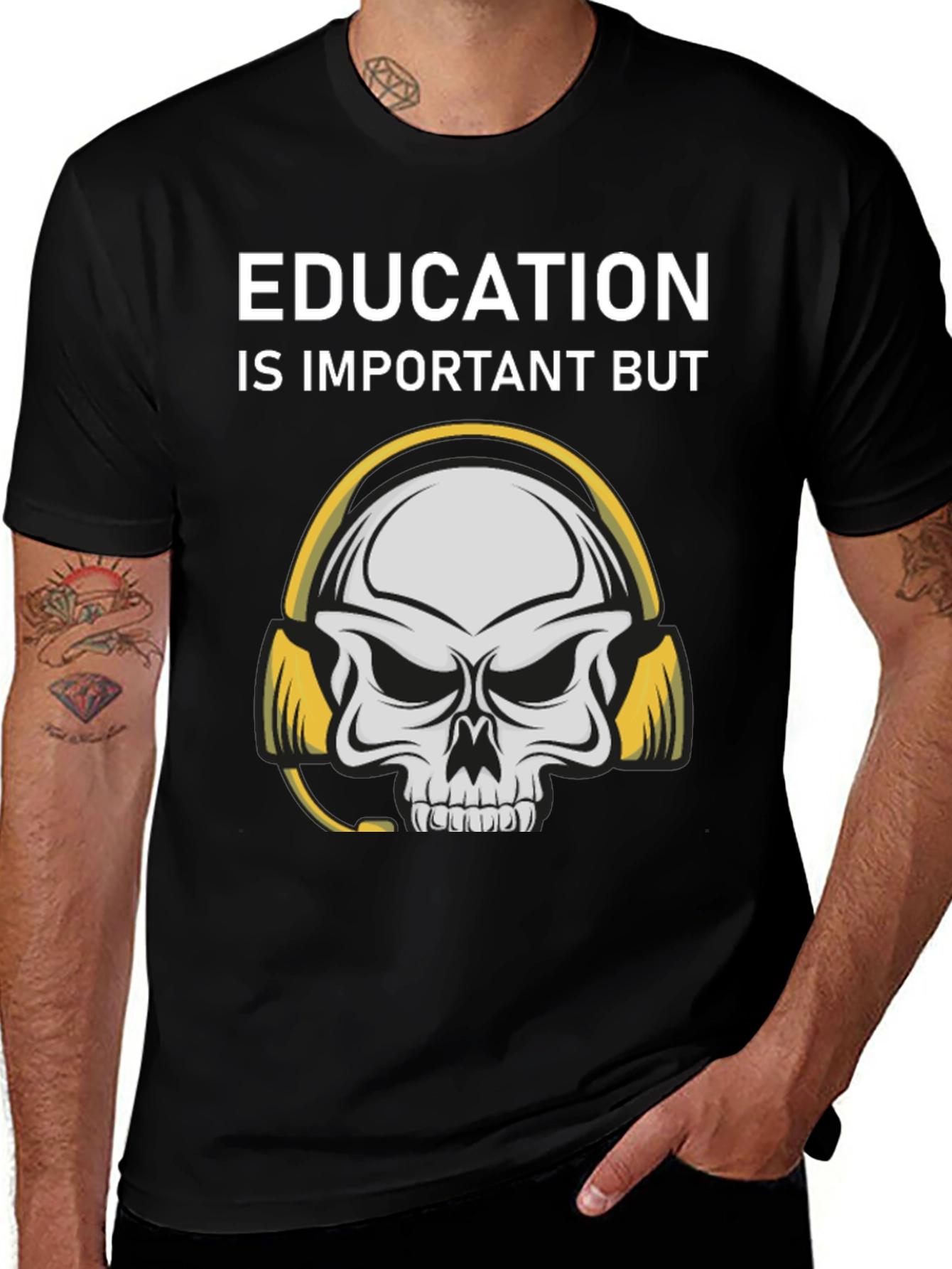 Education Skull Graphic Tee
