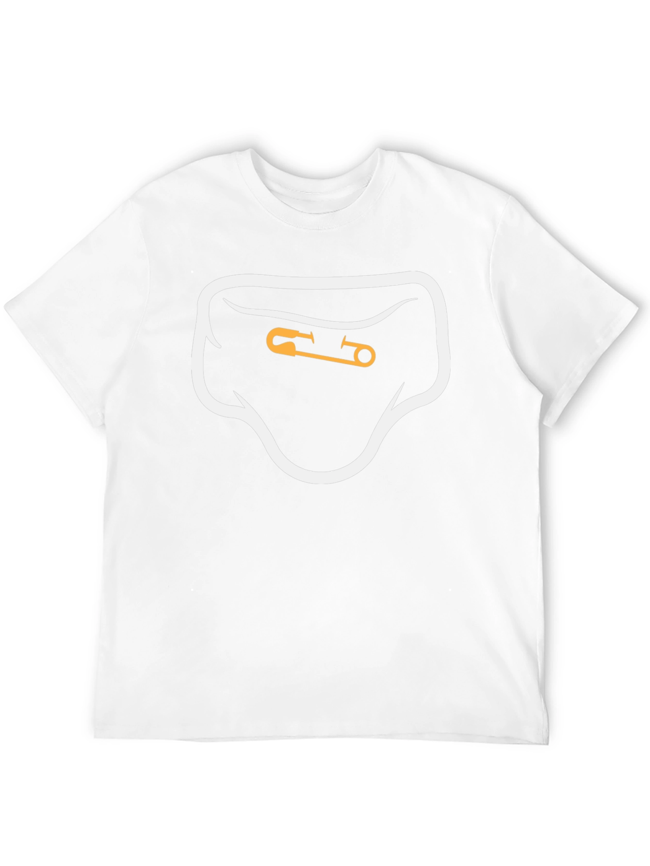 Diaper Pin Graphic Tee - Black