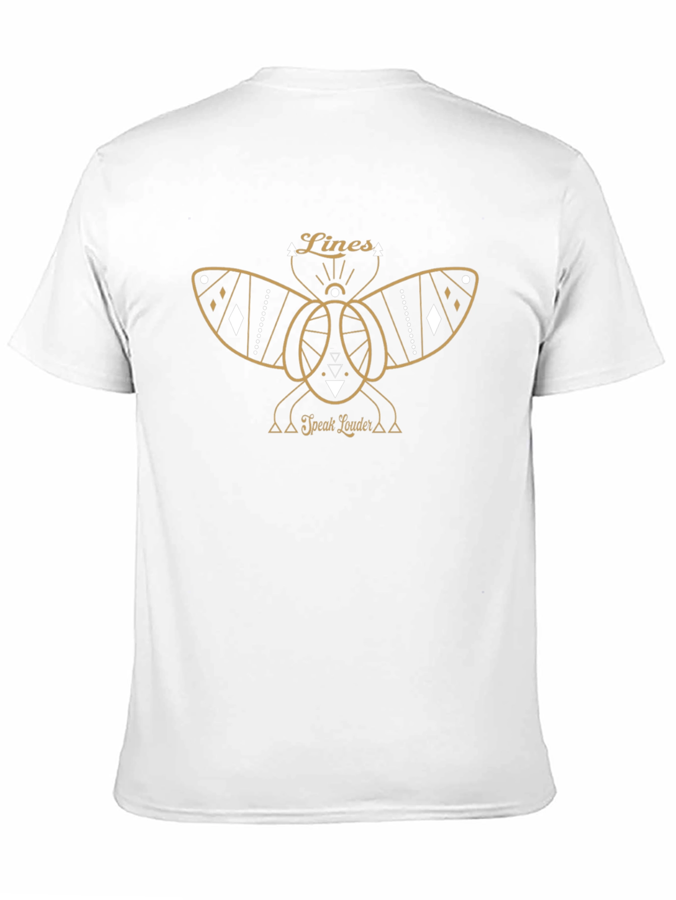Lines Speak Louder Graphic Tee - Unique Design