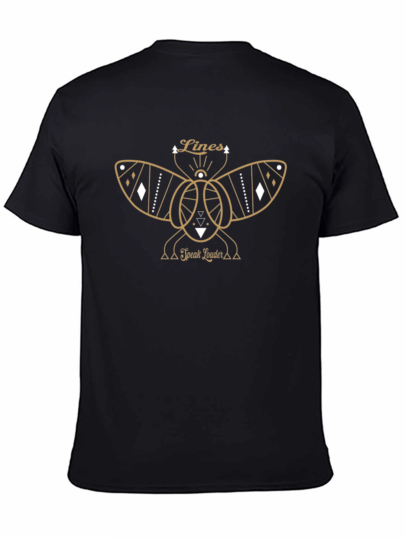 Lines Speak Louder Graphic Tee - Unique Design